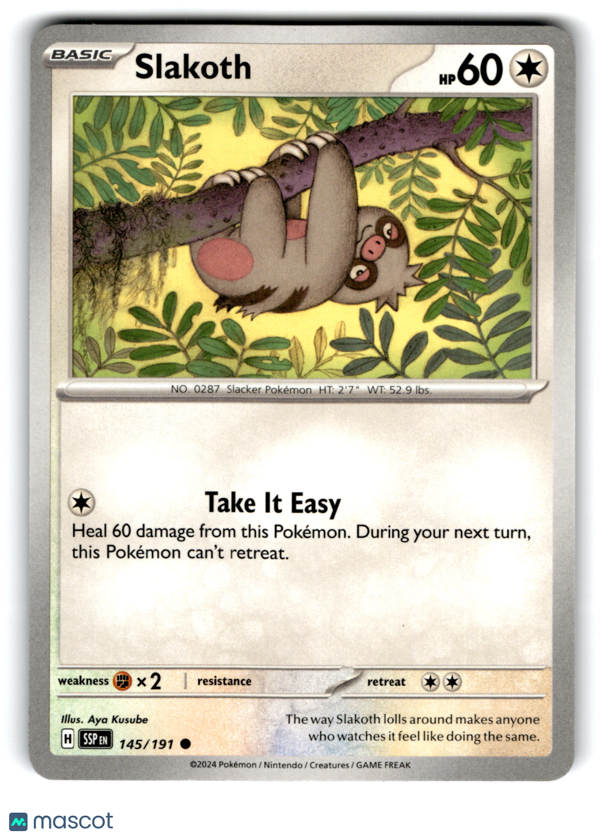 2024 Pokemon Slakoth #145/191