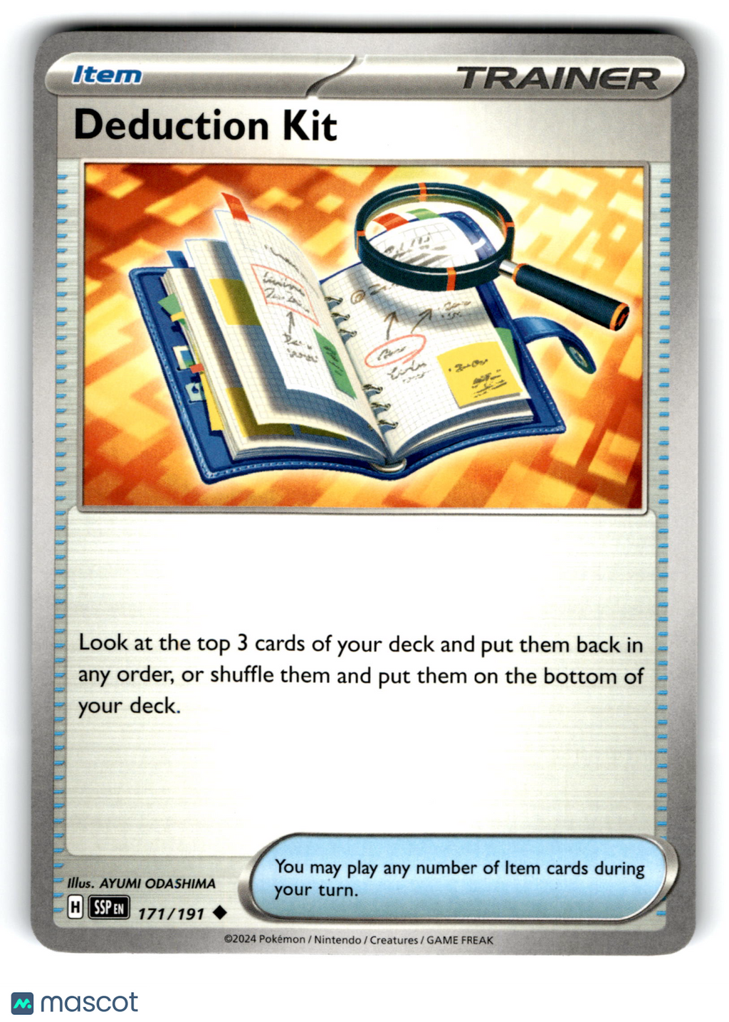 2024 Pokemon Deduction Kit #171/191