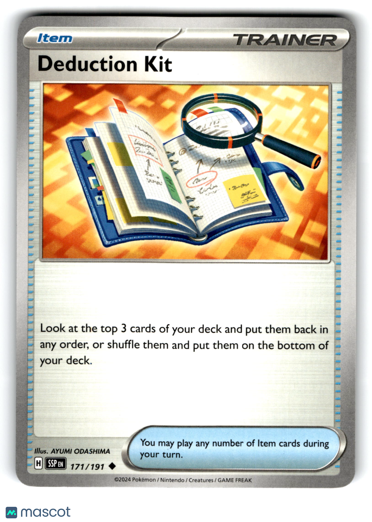 2024 Pokemon Deduction Kit #171/191