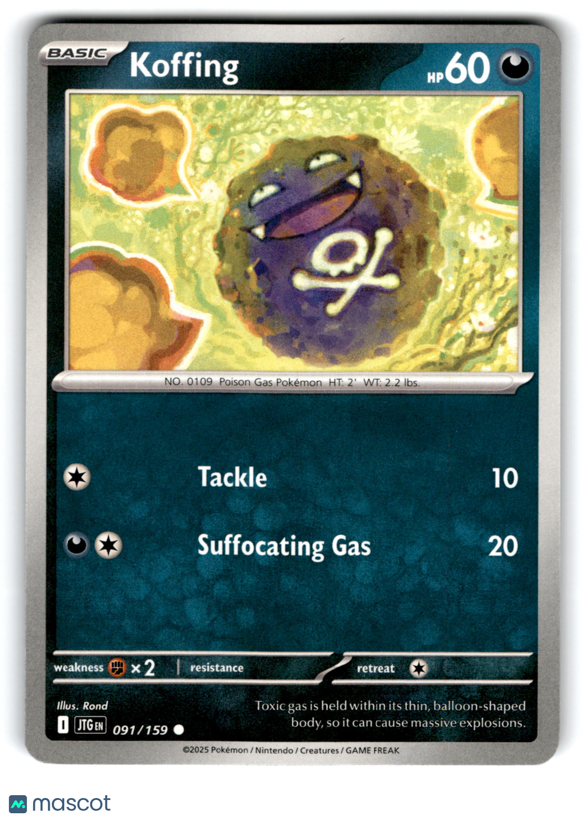 2025 Pokemon Koffing #91/159