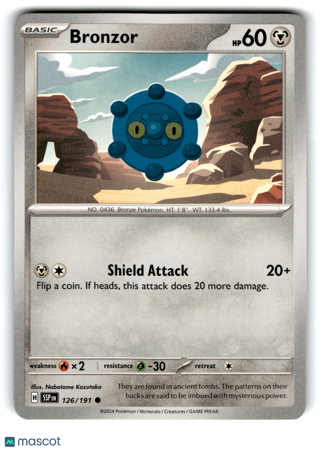 2024 Pokemon Bronzor #126/191