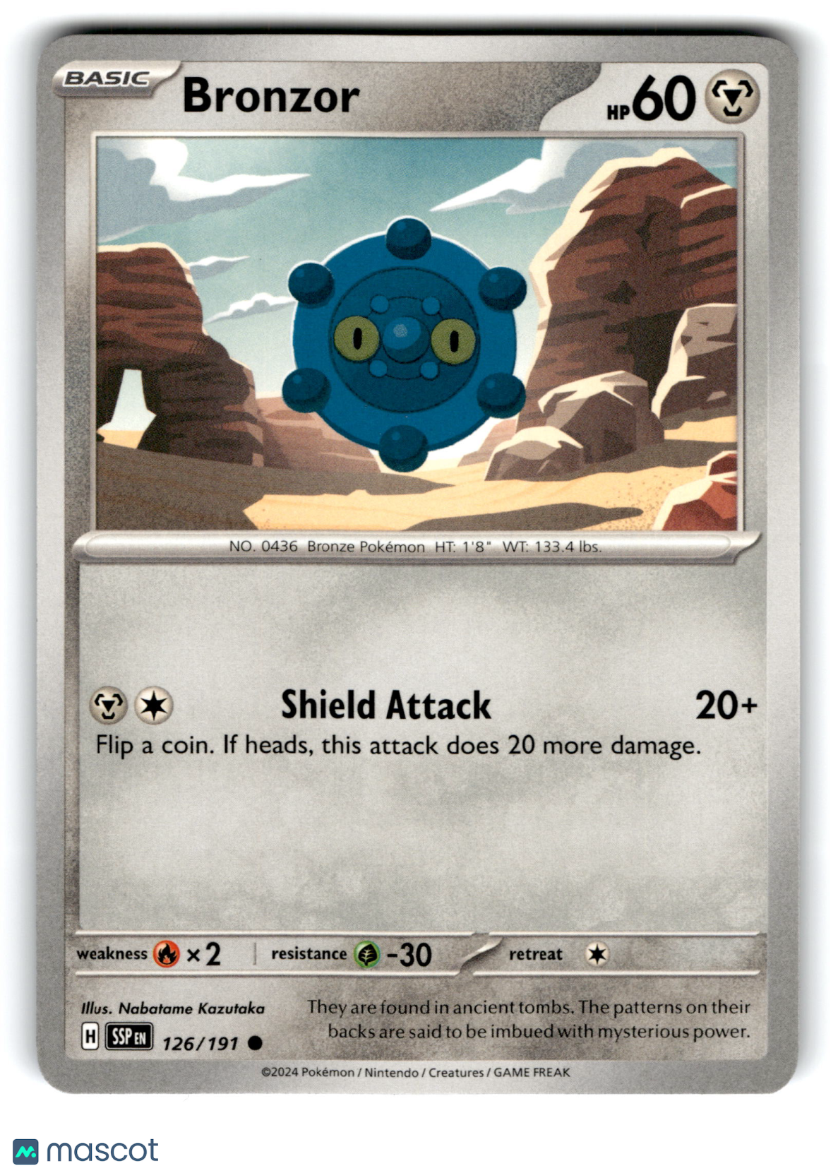 2024 Pokemon Bronzor #126/191