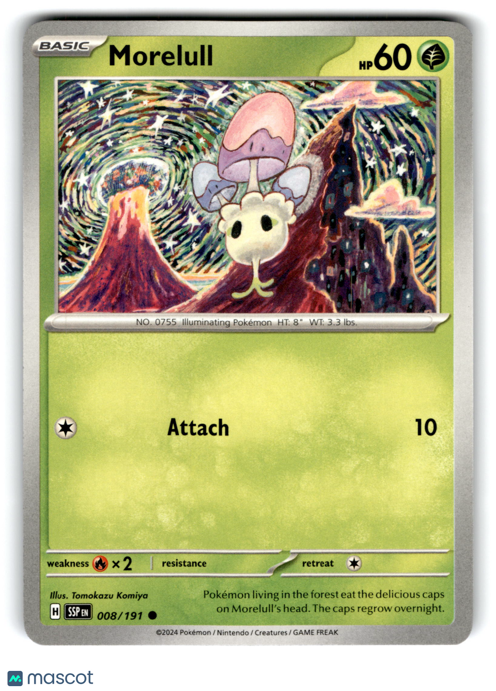 2024 Pokemon Morelull #8/191