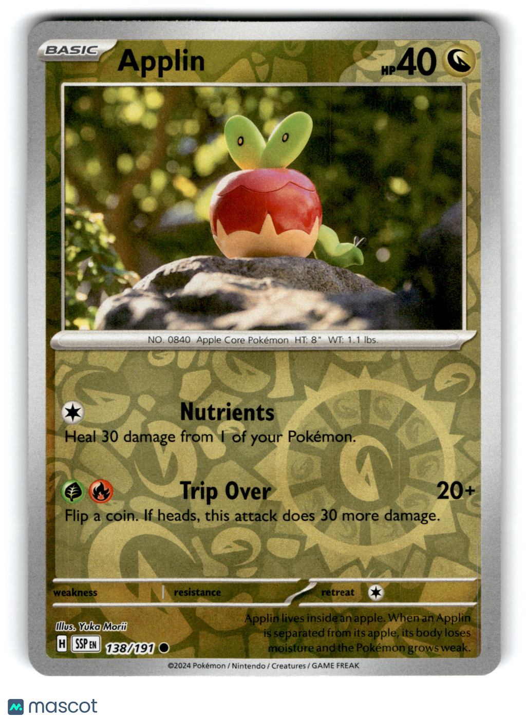 2024 Pokemon Applin #138/191