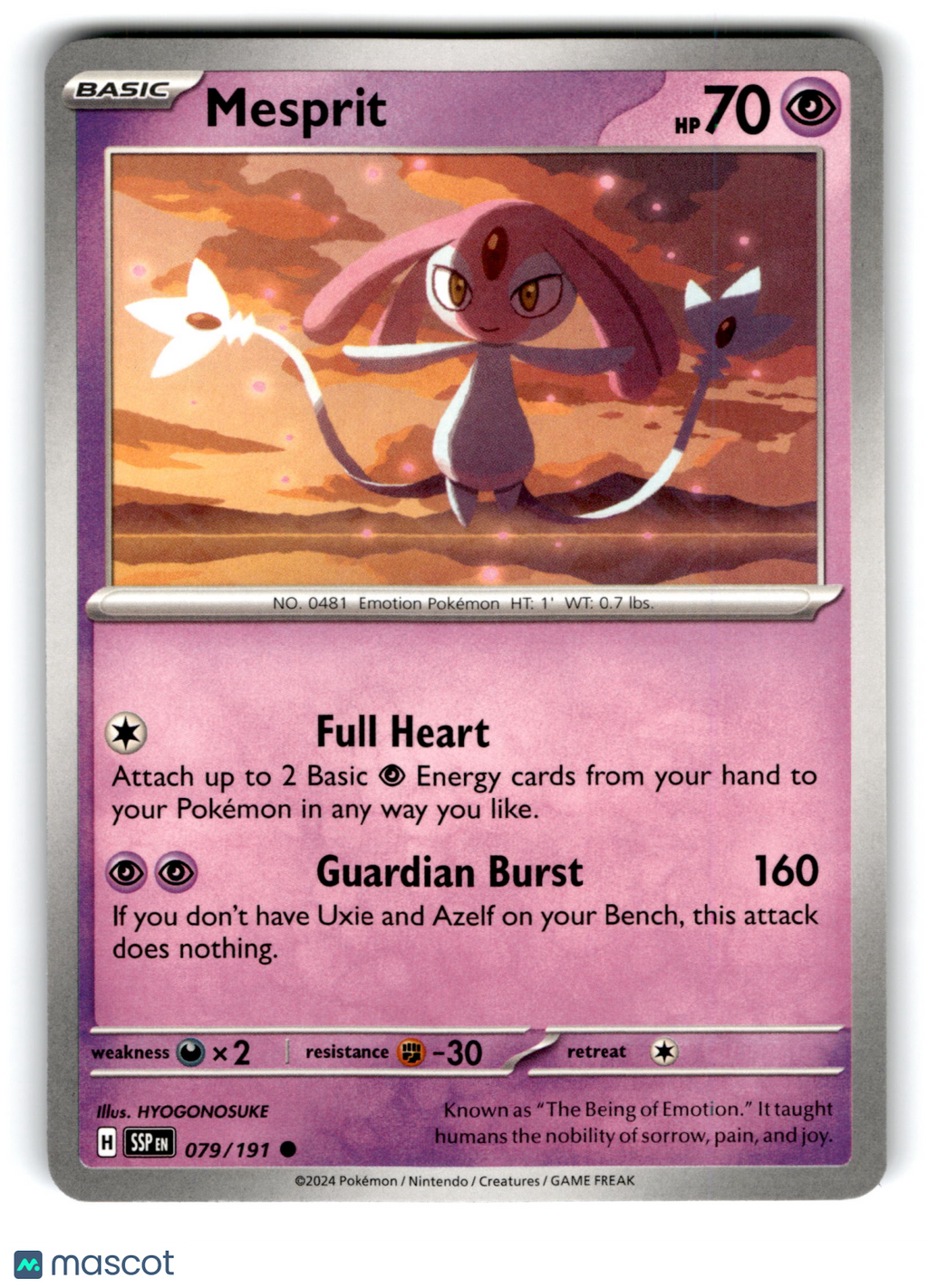 2024 Pokemon Mesprit #79/191