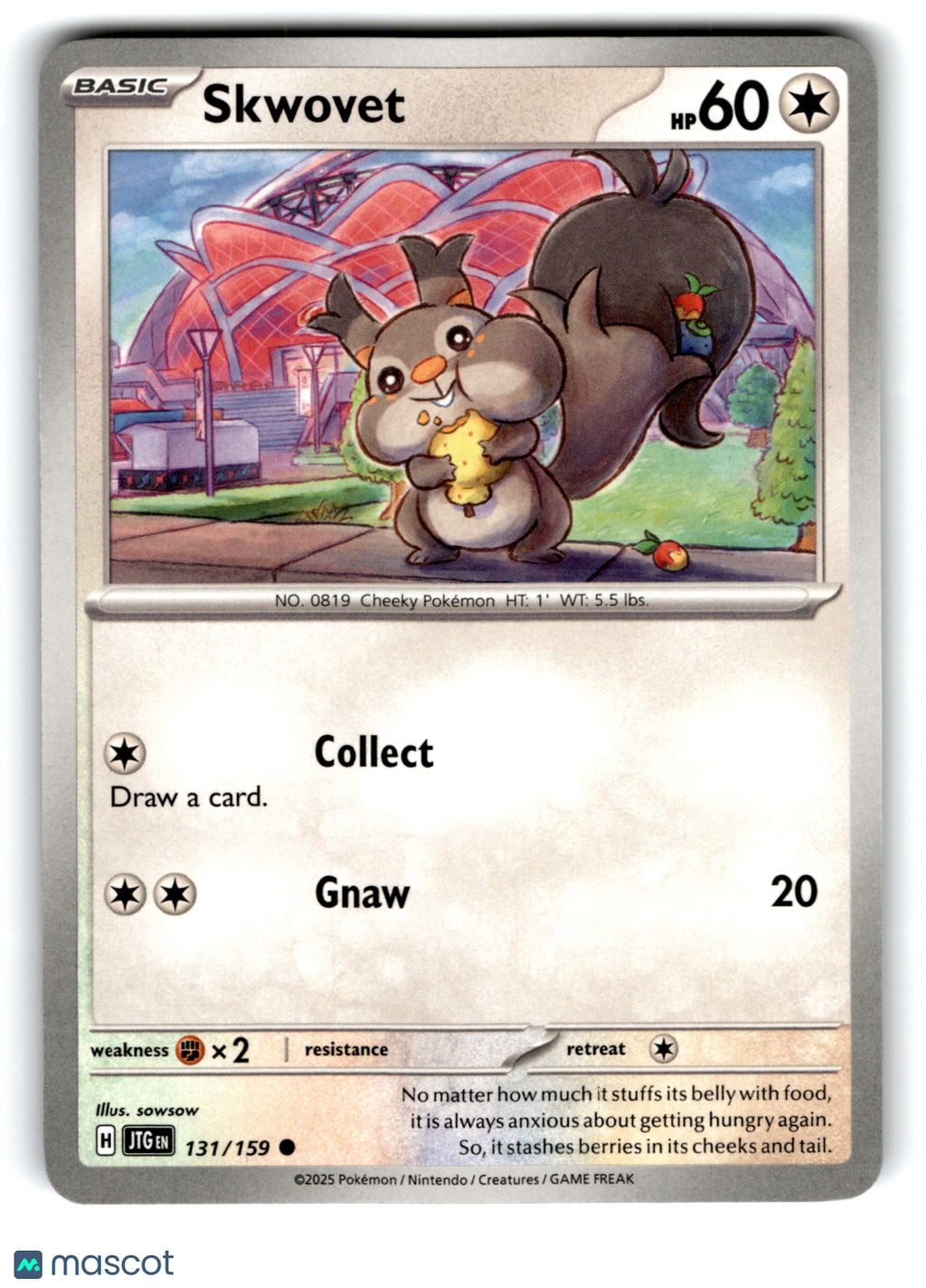 2025 Pokemon Skwovet #131/159