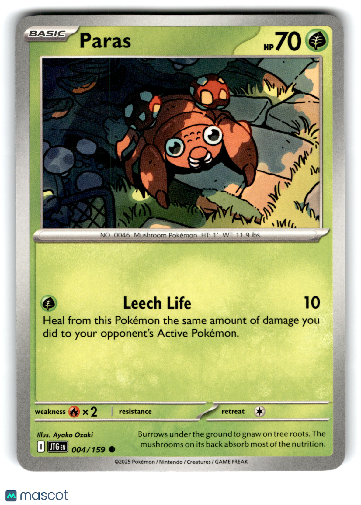 2025 Pokemon Paras #4/159
