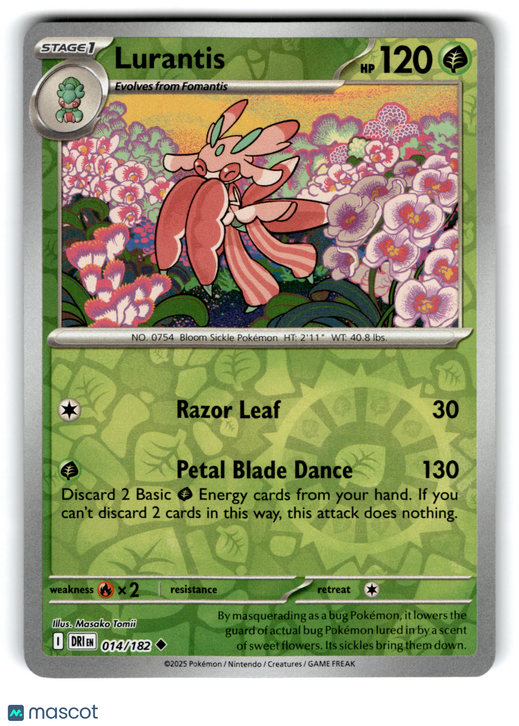 2025 Pokemon Lurantis #14/182