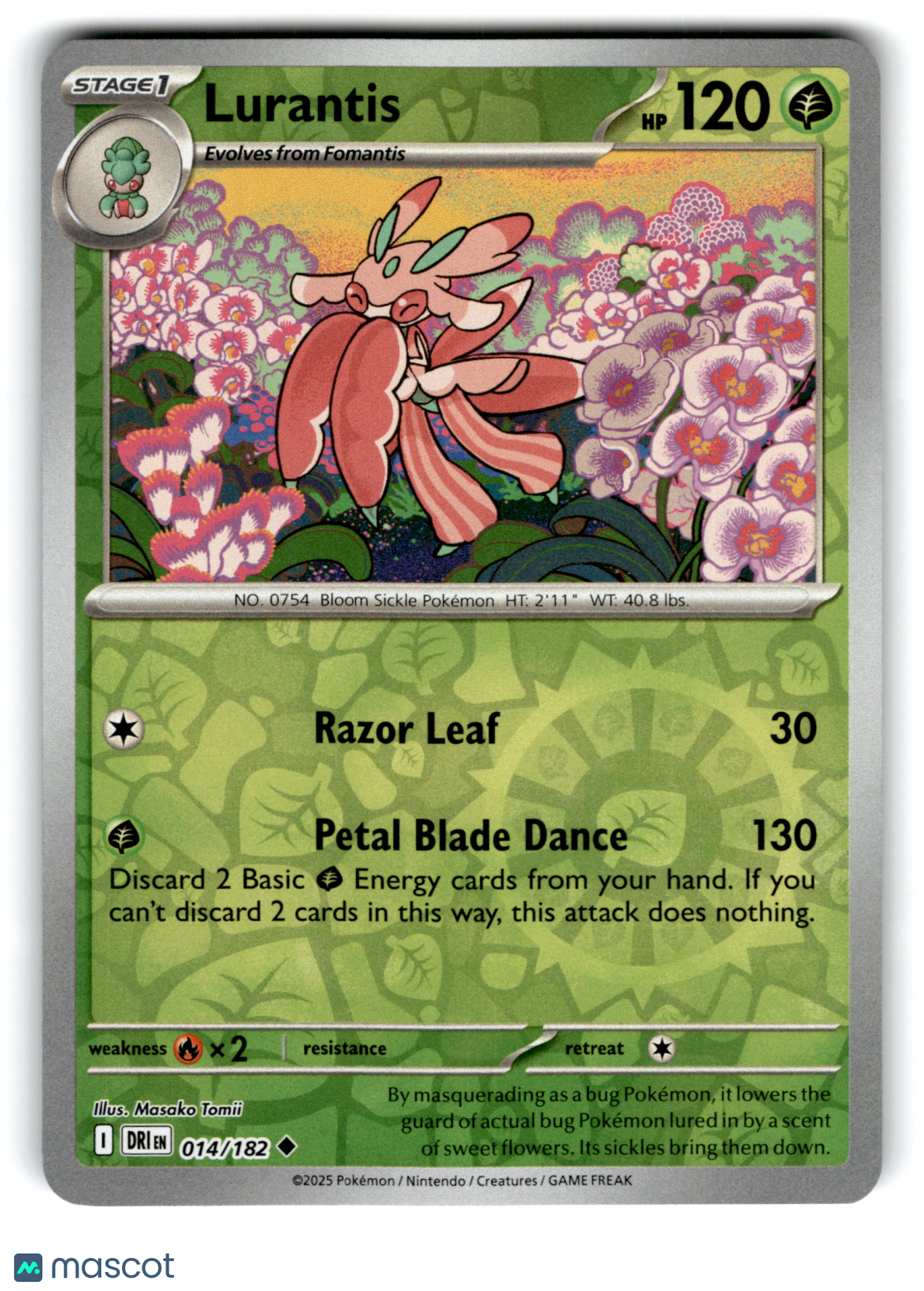 2025 Pokemon Lurantis #14/182