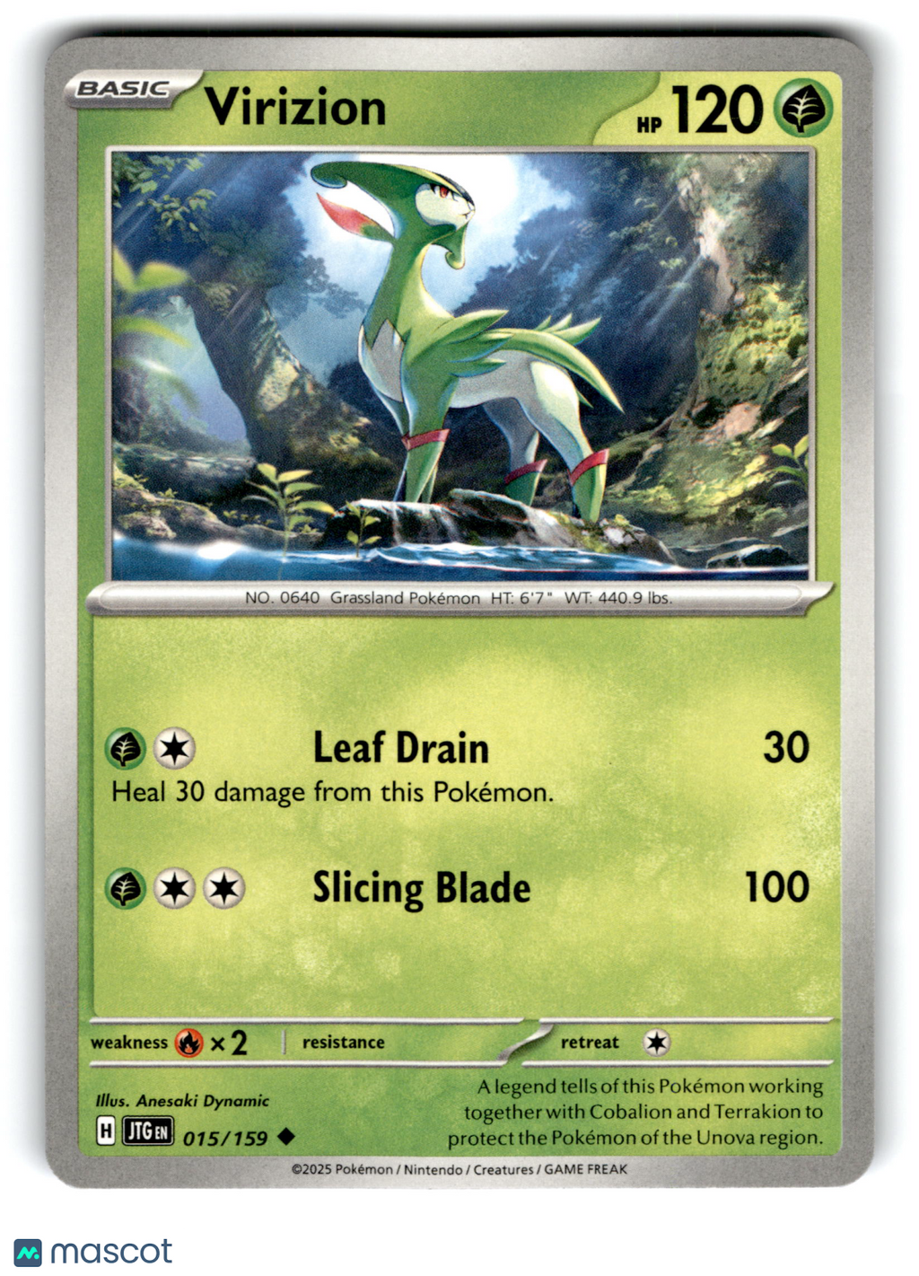 2025 Pokemon Virizion #15/159