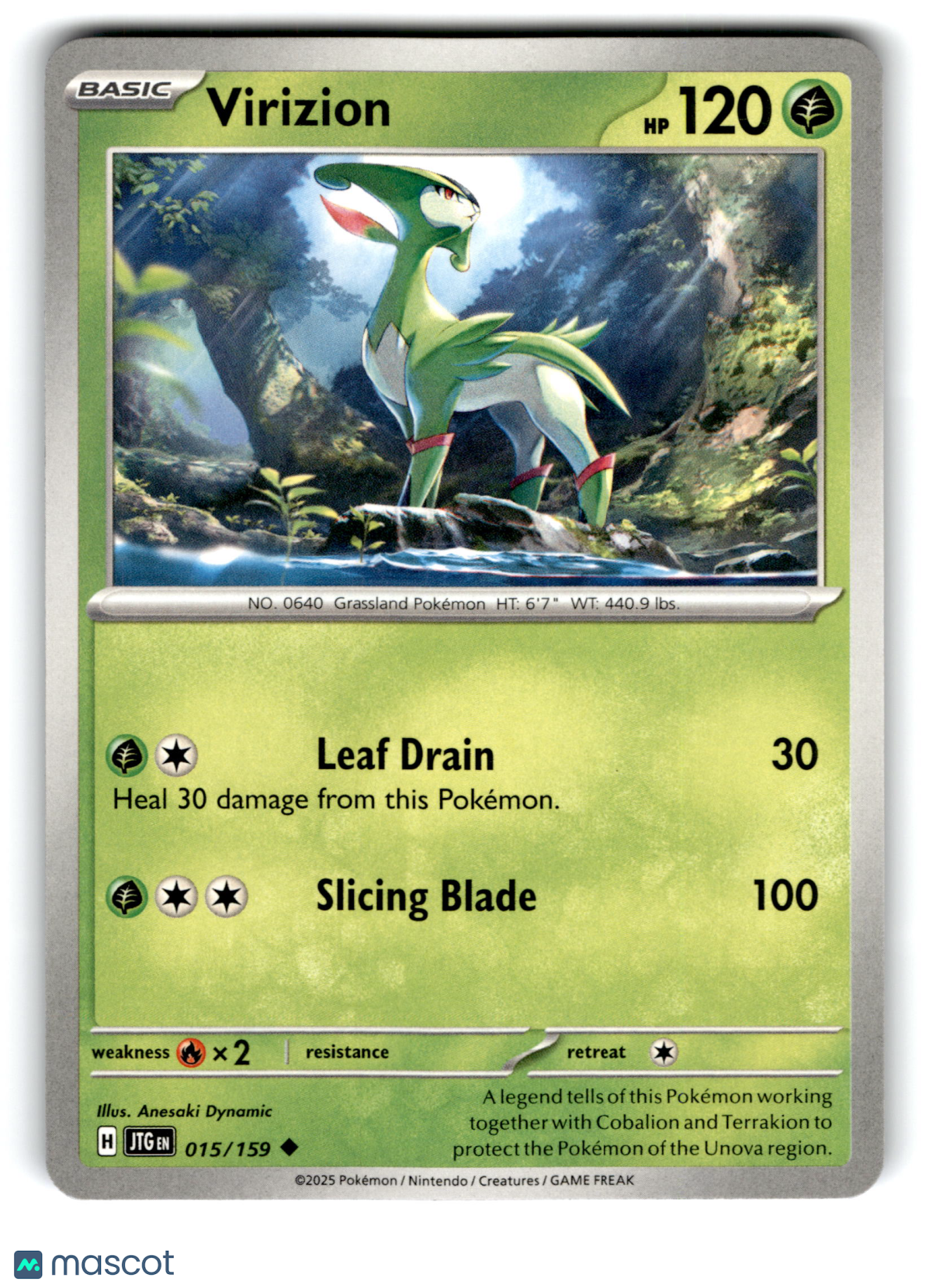 2025 Pokemon Virizion #15/159