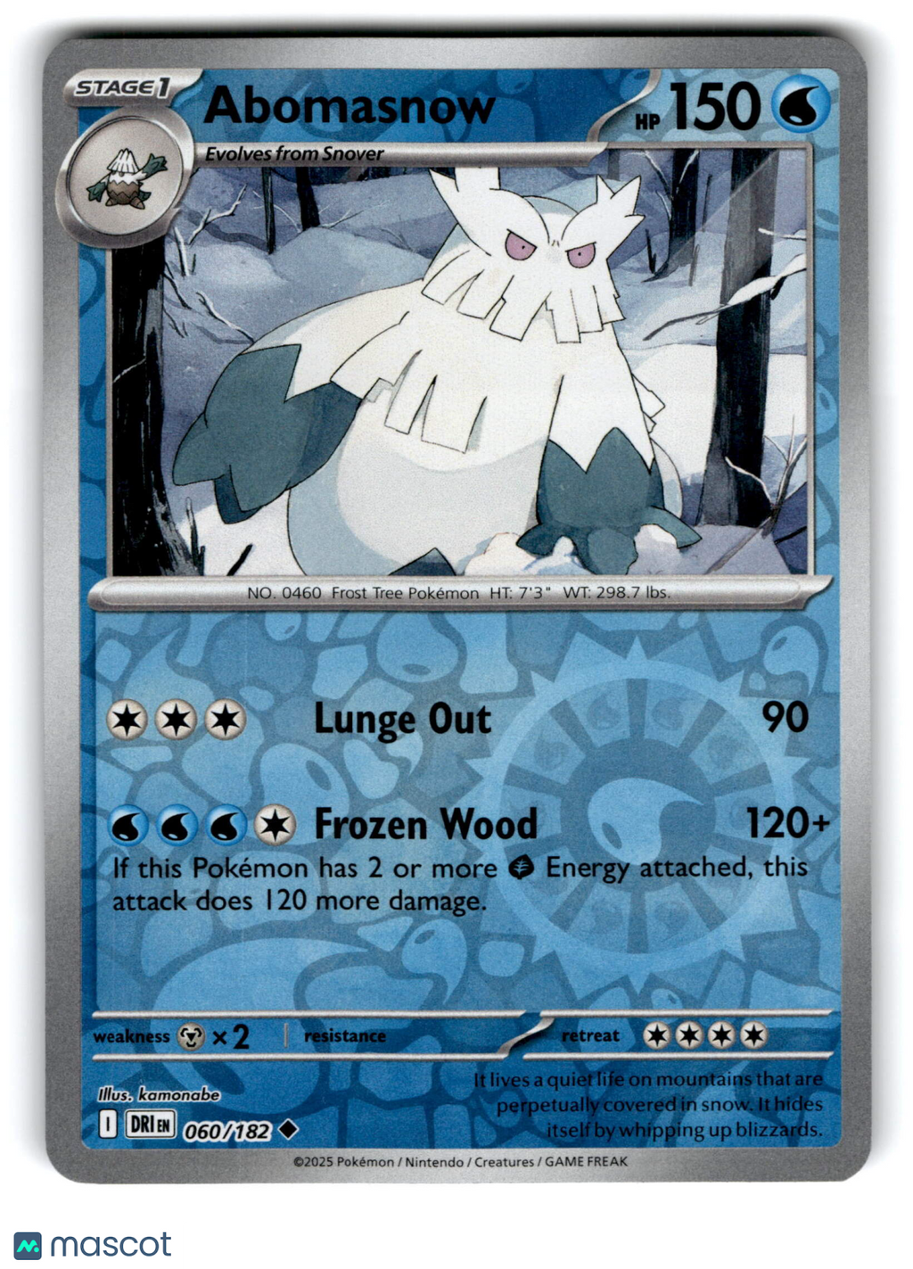 2025 Pokemon Abomasnow #60/182