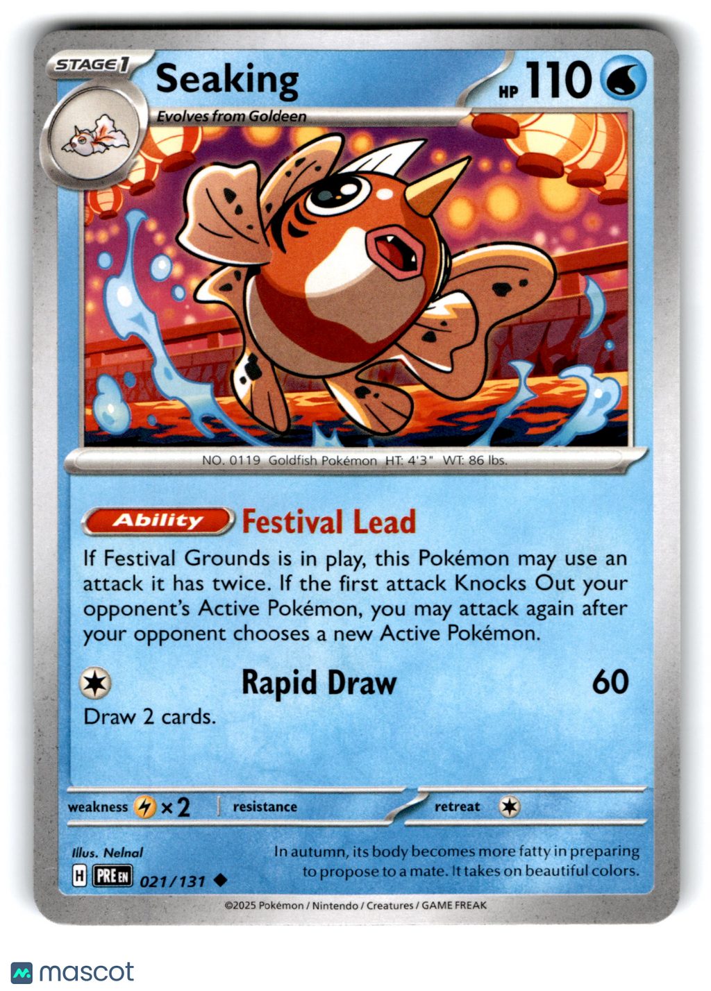 2025 Pokemon Seaking #21/131