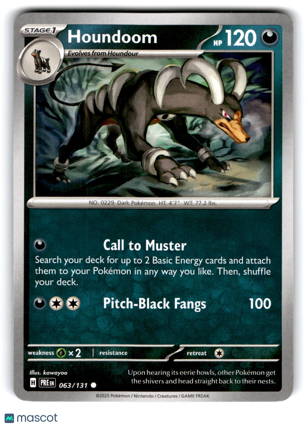 2025 Pokemon Houndoom #63/131