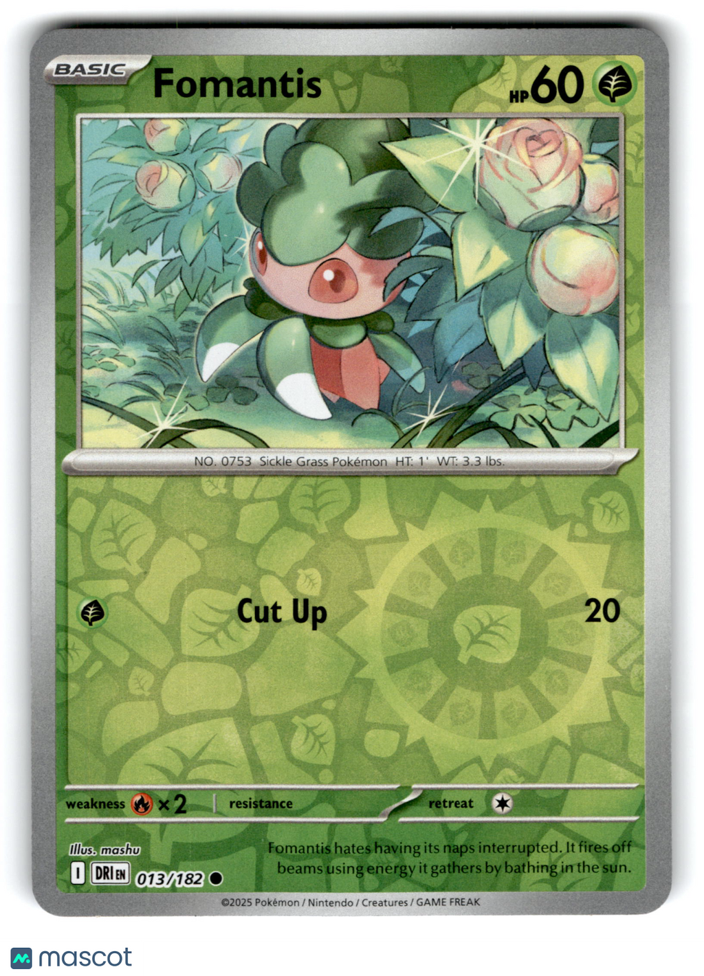 2025 Pokemon Fomantis #13/182