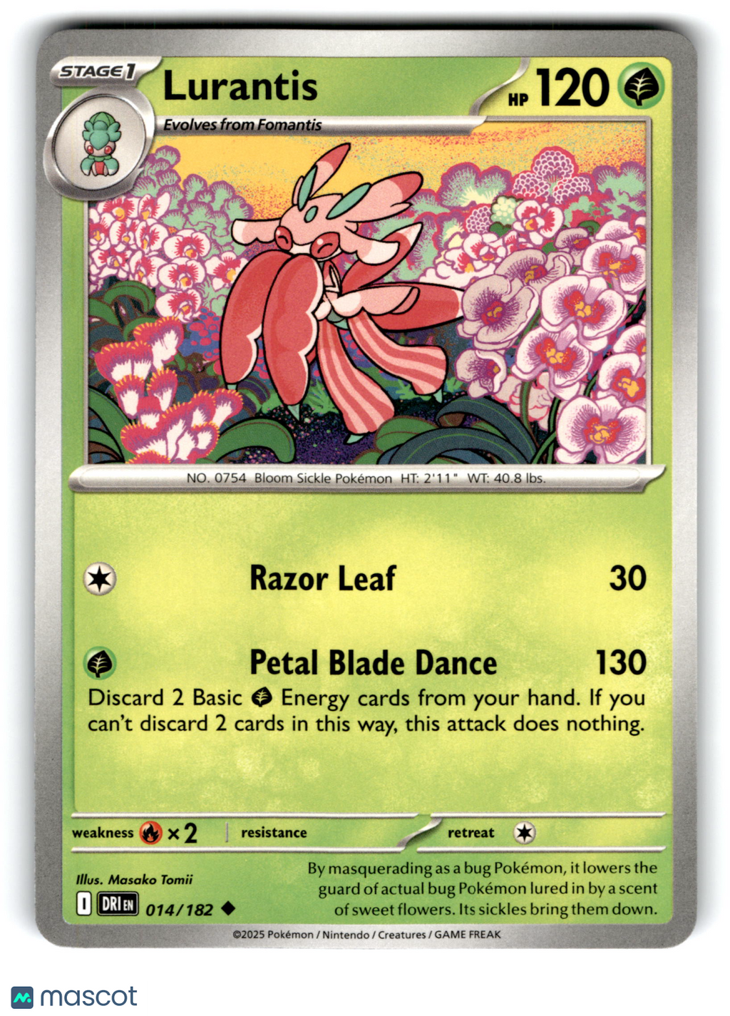 2025 Pokemon Lurantis #14/182