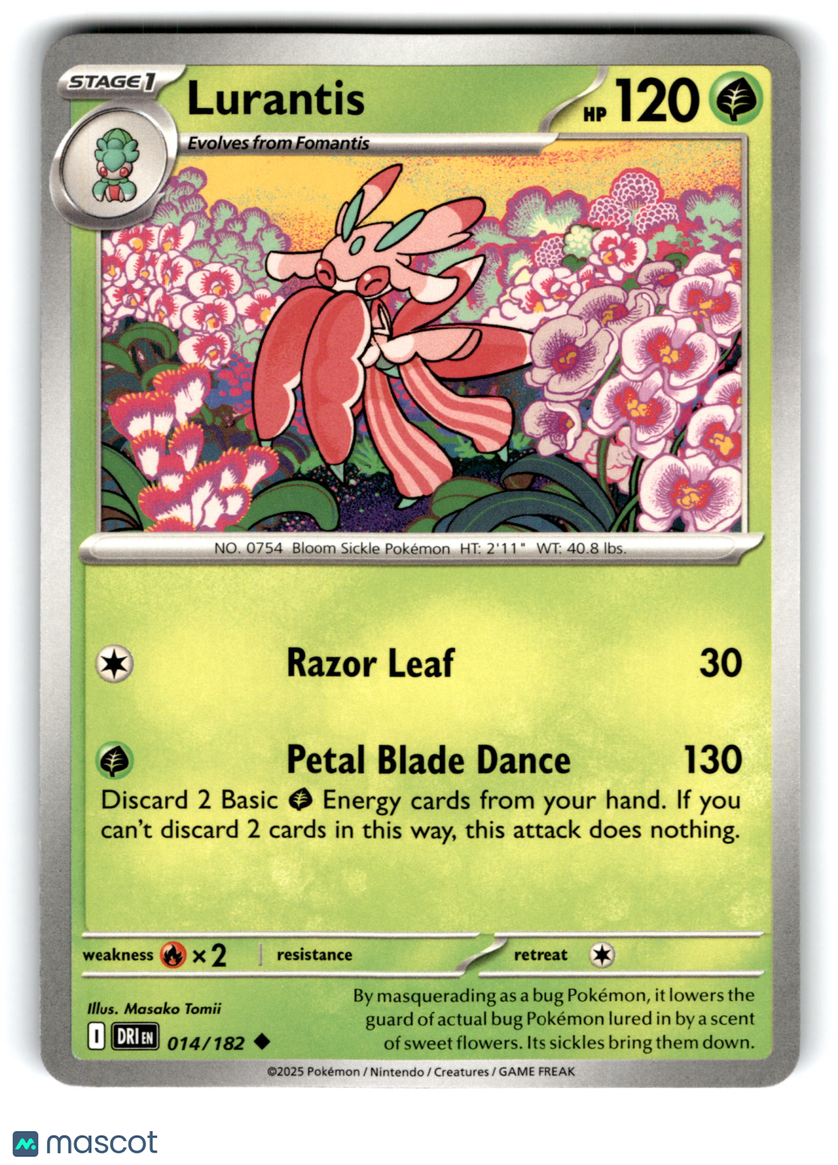 2025 Pokemon Lurantis #14/182