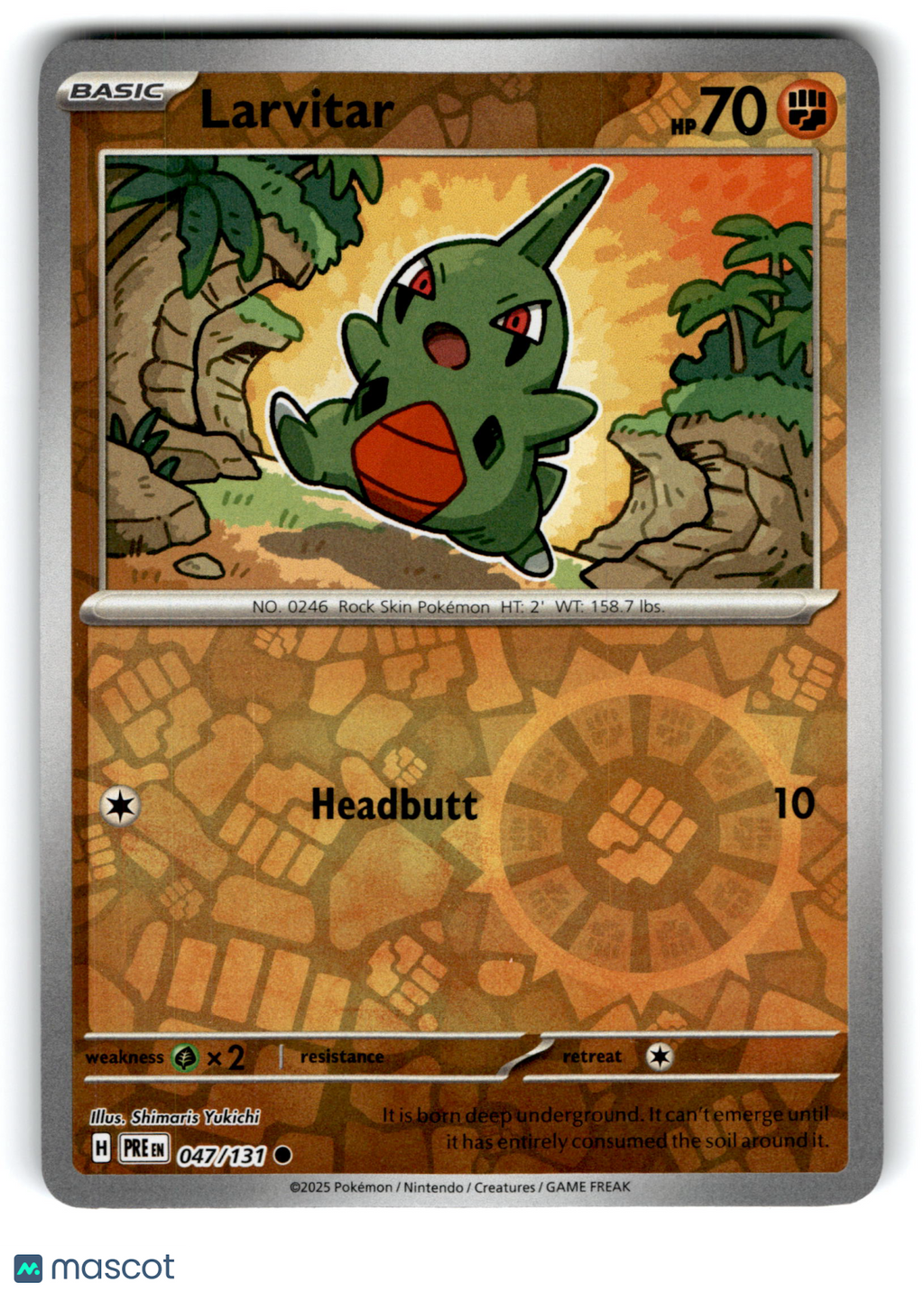 2025 Pokemon Larvitar #47/131
