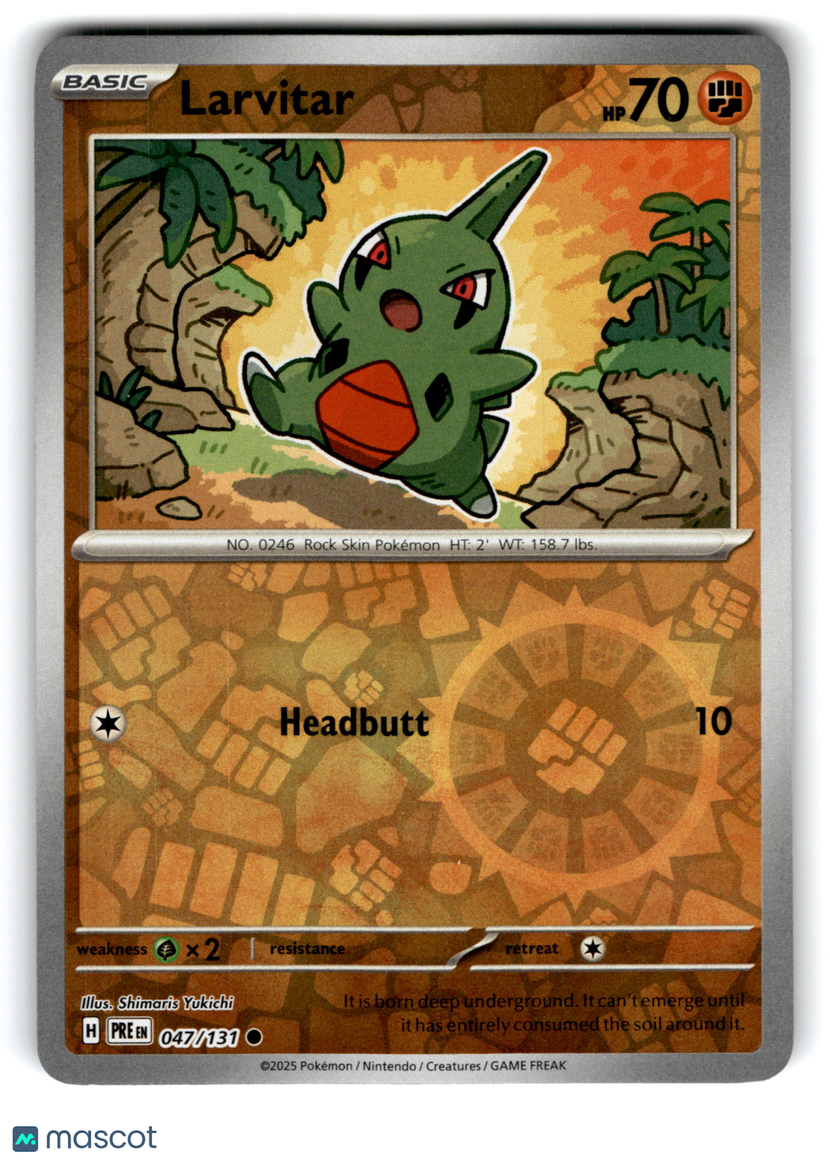 2025 Pokemon Larvitar #47/131