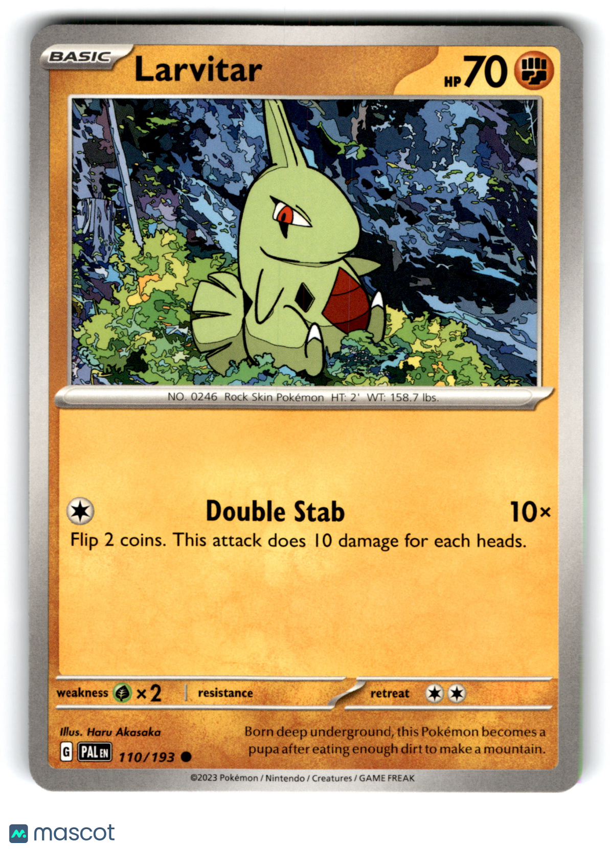 2023 Pokemon Larvitar #110/193