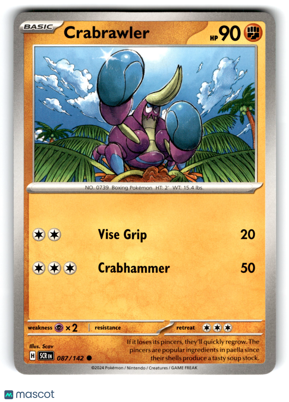 2024 Pokemon Crabrawler #87/142