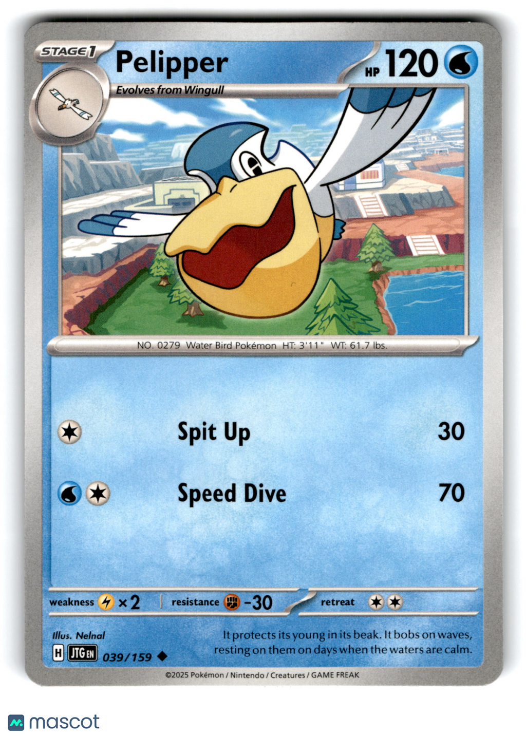 2025 Pokemon Pelipper #39/159