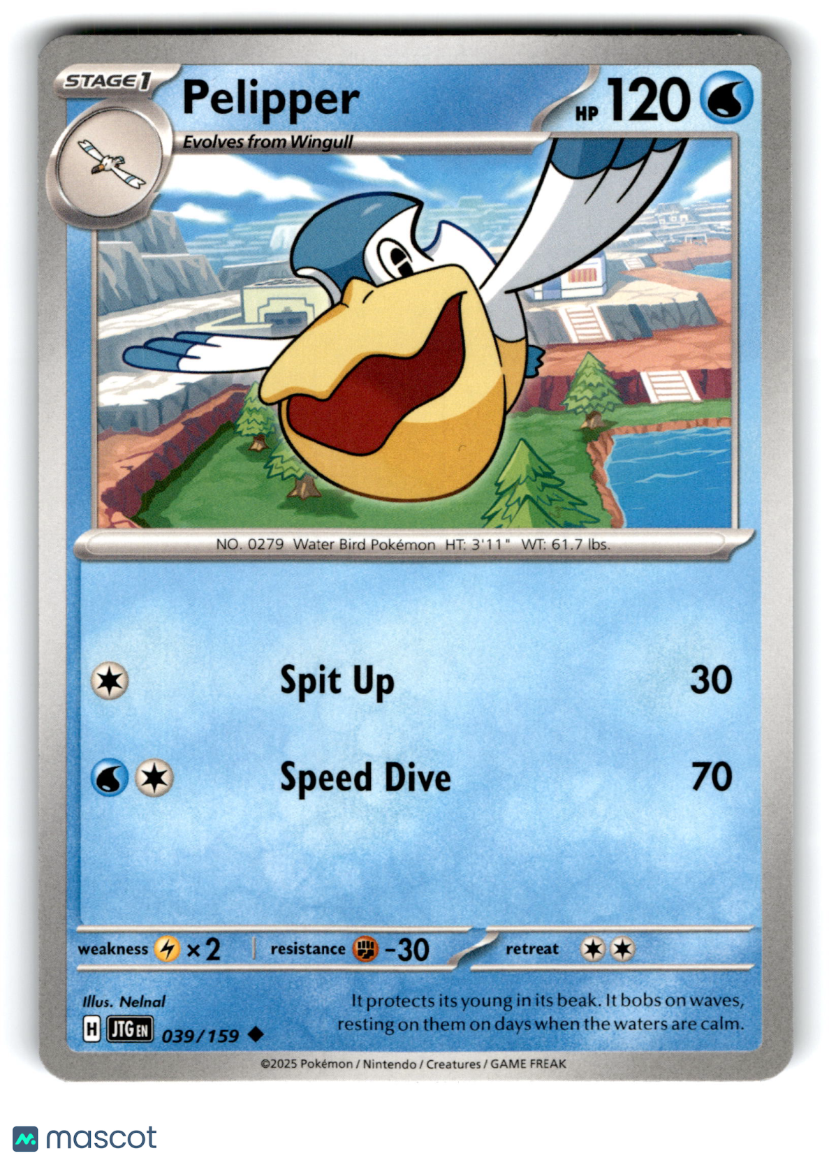 2025 Pokemon Pelipper #39/159