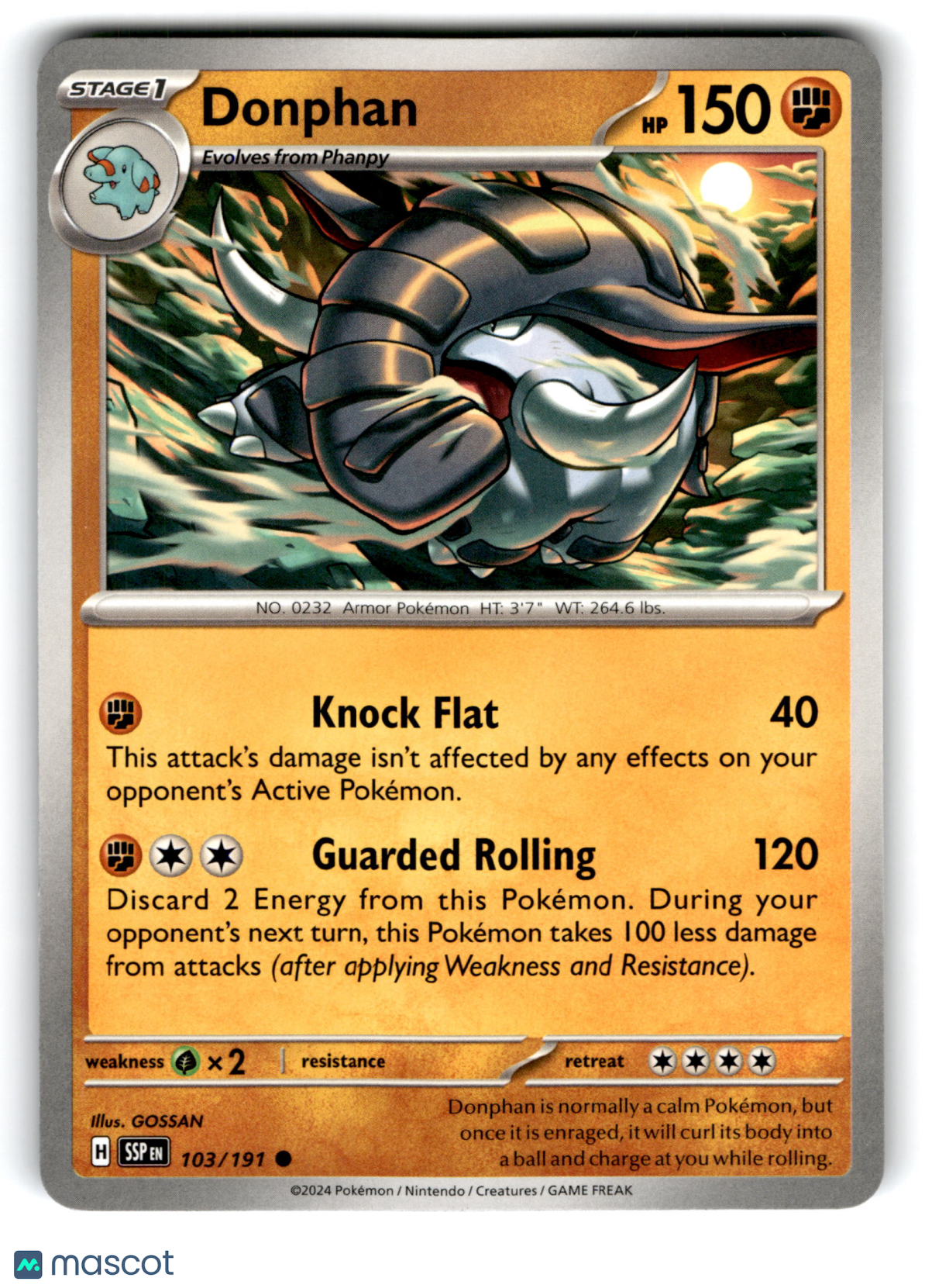 2024 Pokemon Donphan #103/191