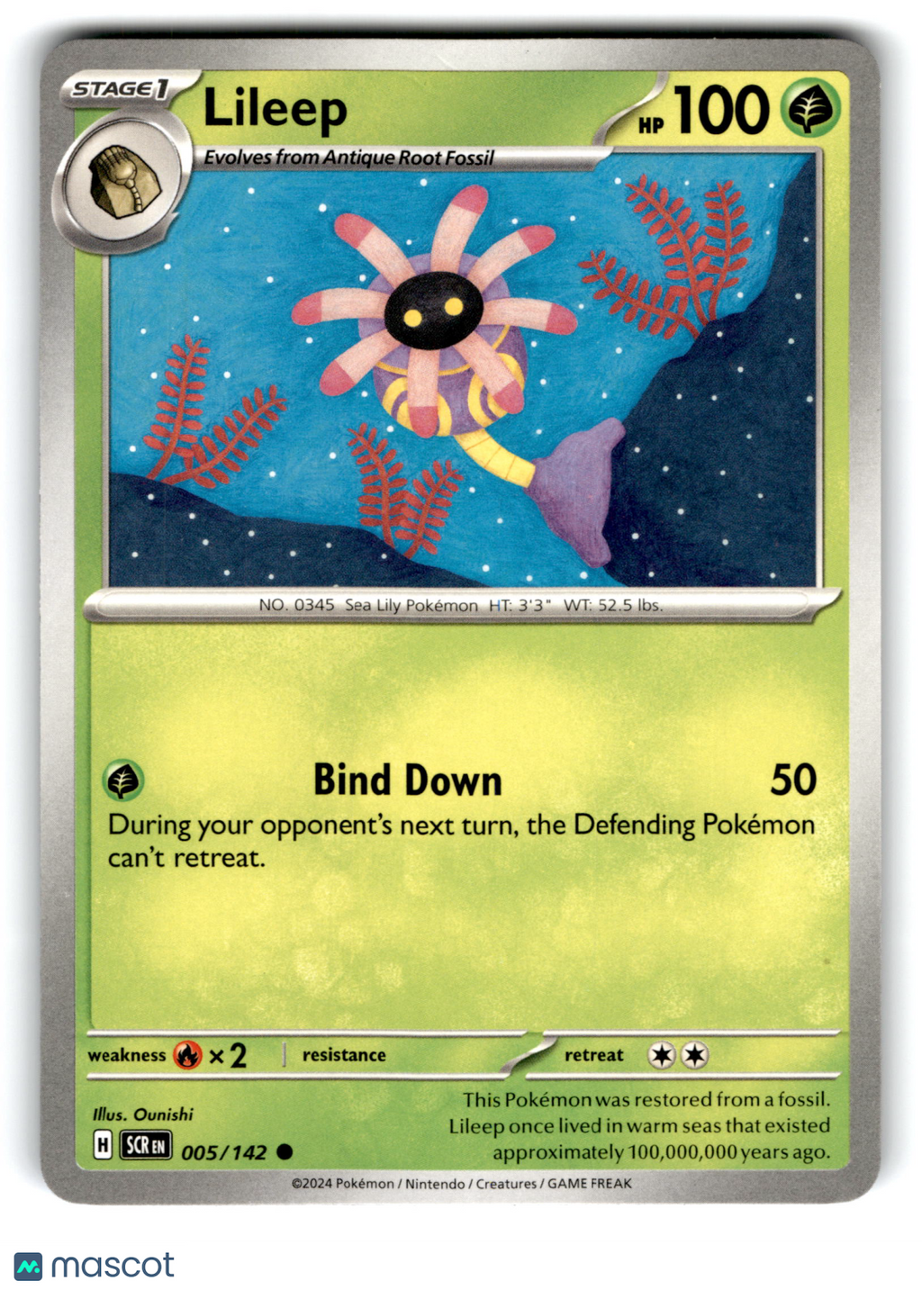 2024 Pokemon Lileep #5/142