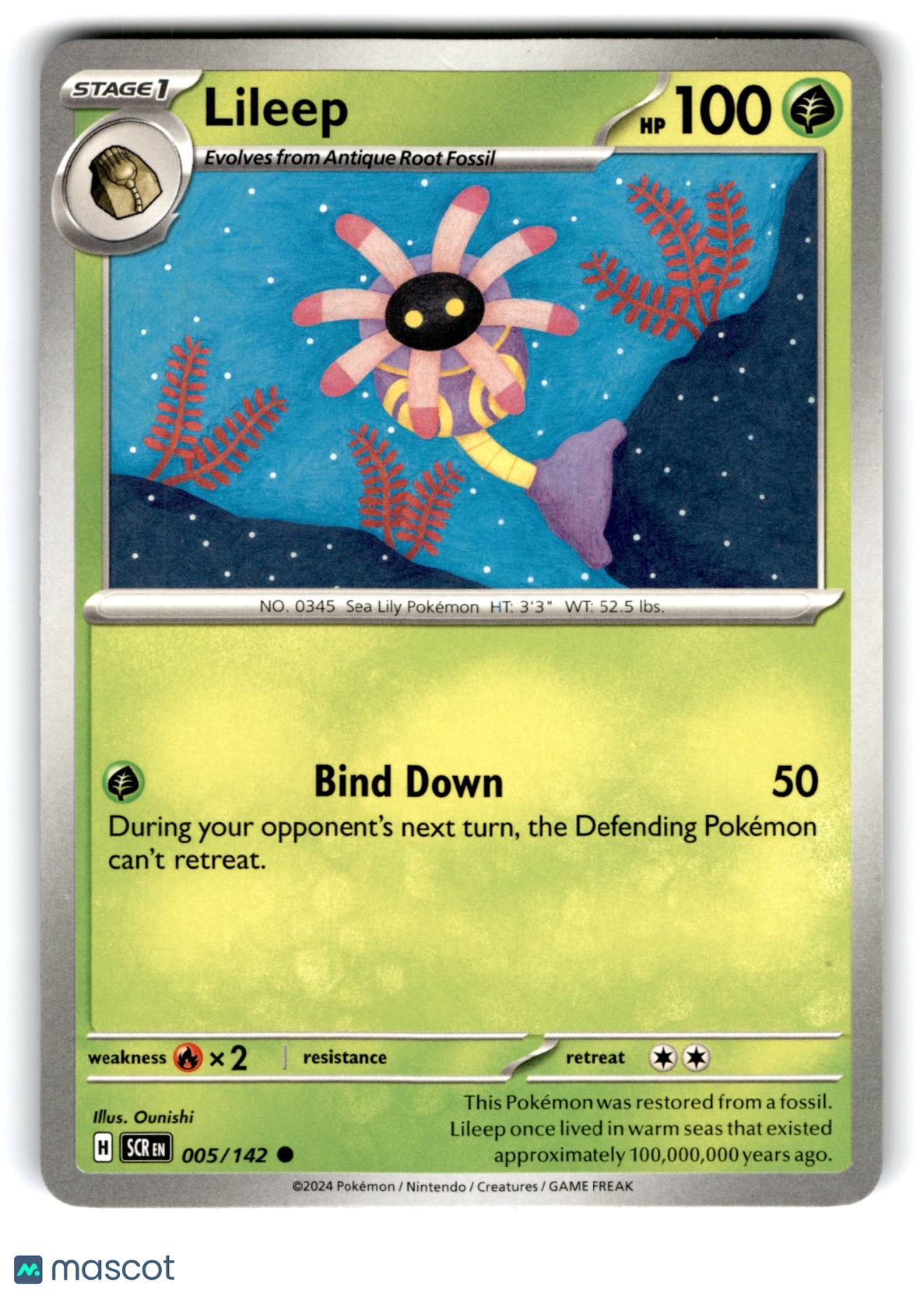 2024 Pokemon Lileep #5/142