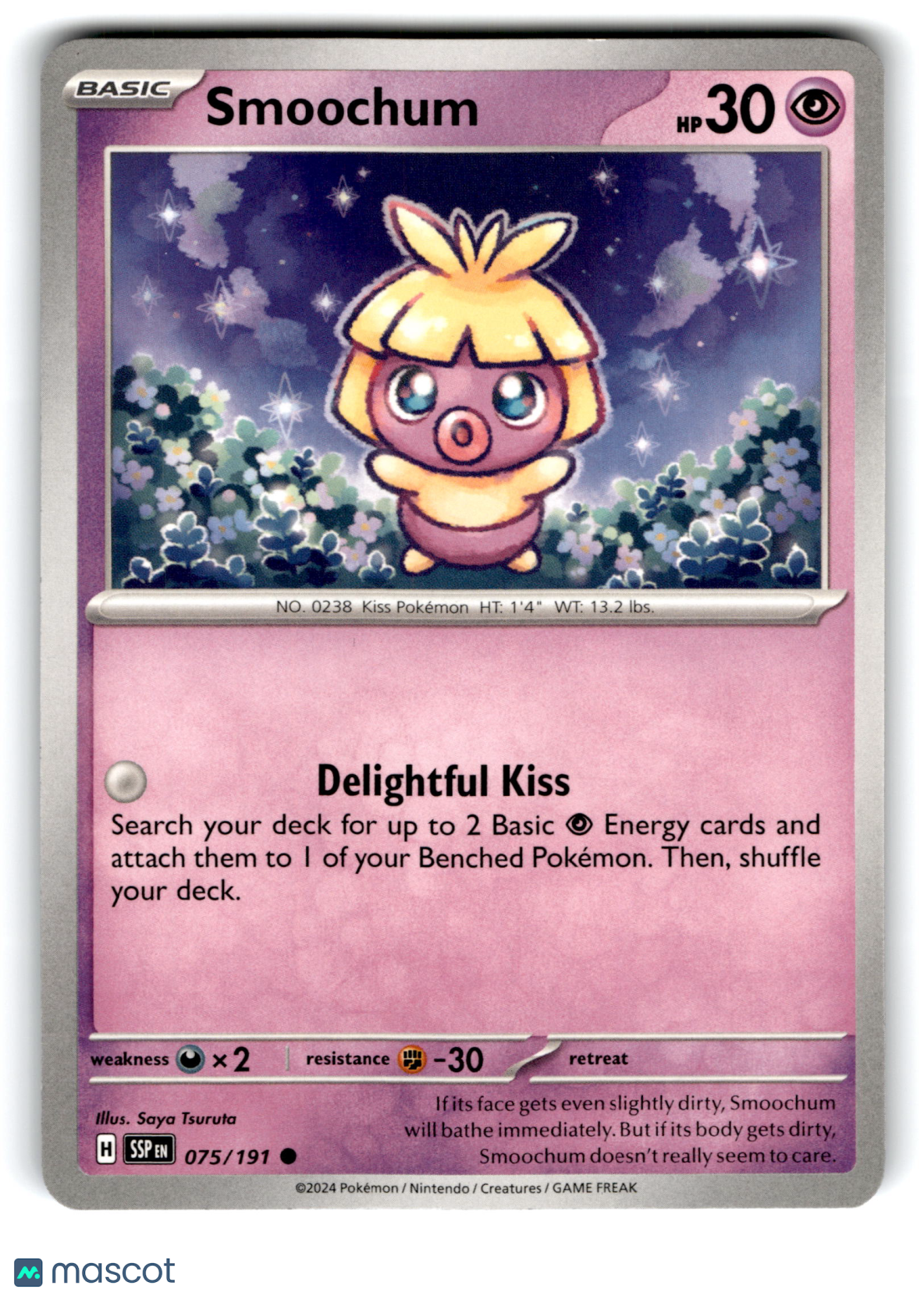 2024 Pokemon Smoochum #75/191