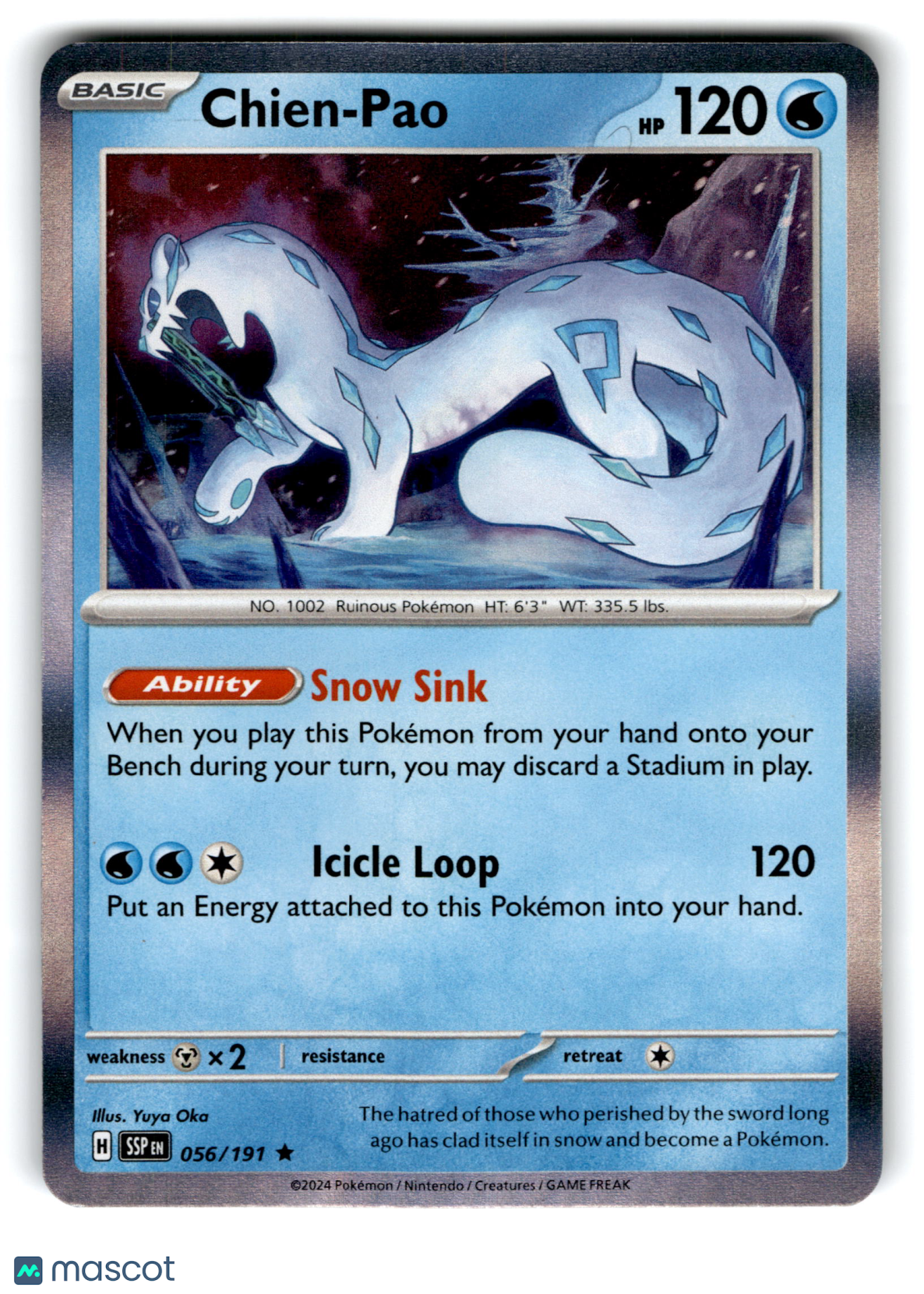 2024 Pokemon Chien-Pao #56/191