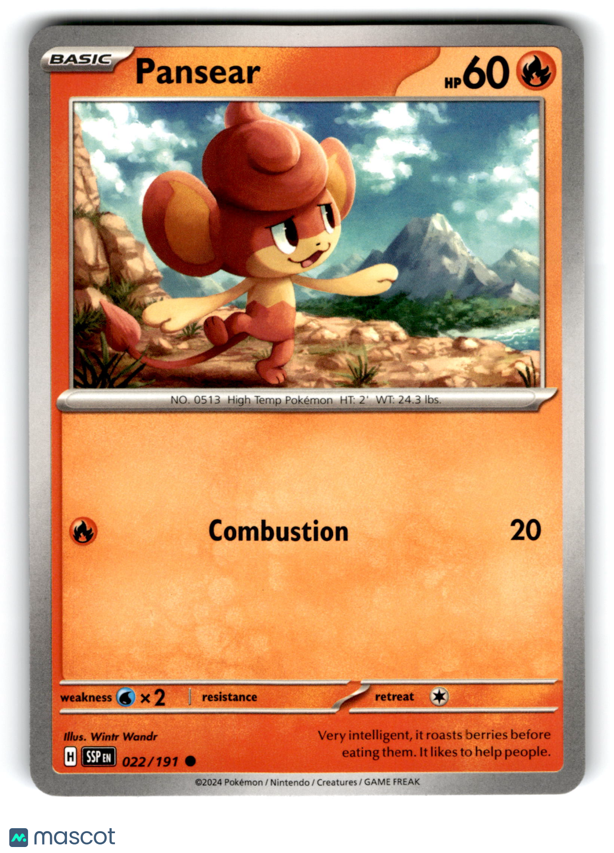2024 Pokemon Pansear #22/191