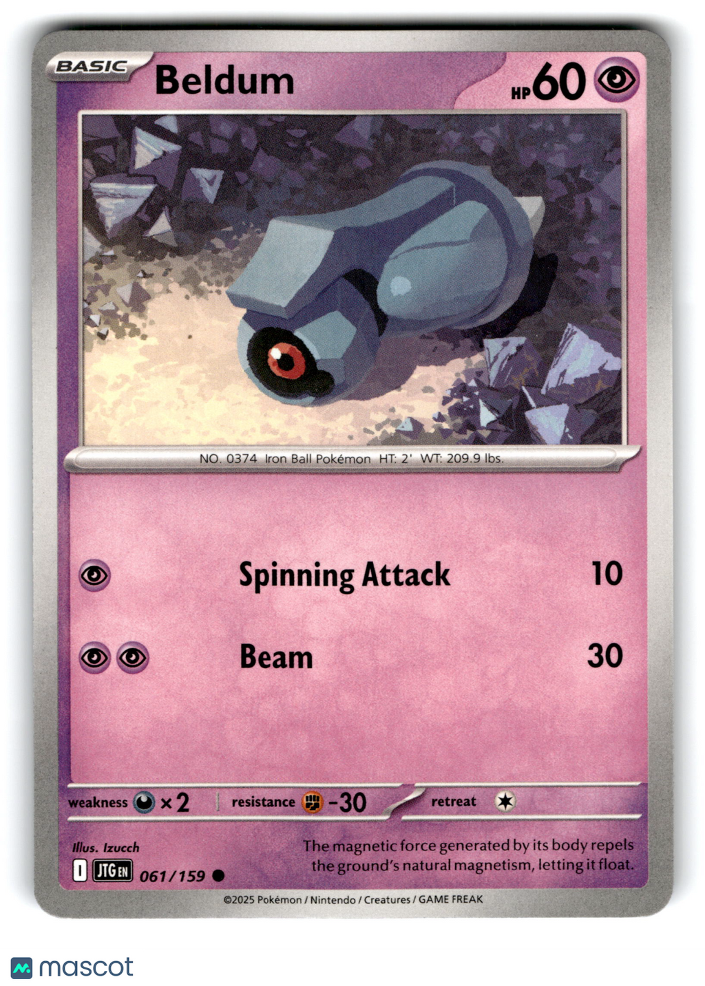 2025 Pokemon Beldum #61/159
