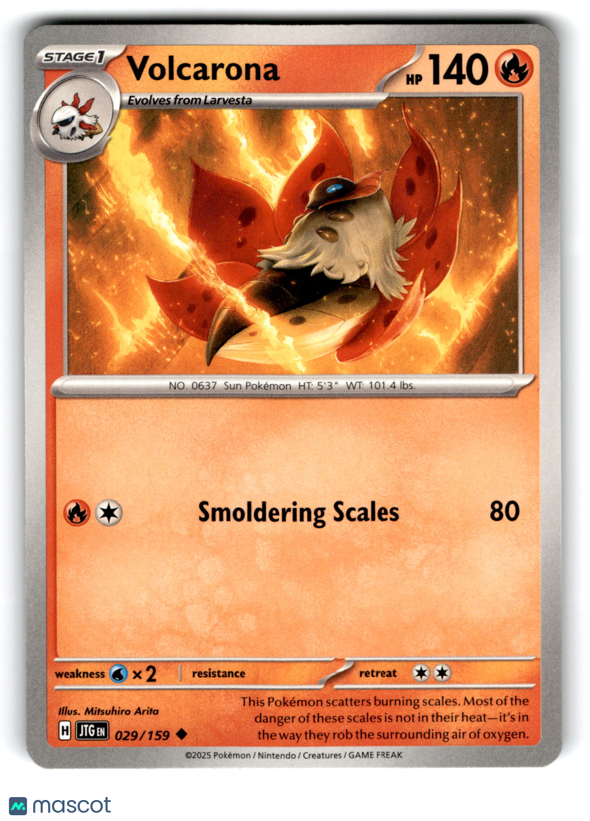 2025 Pokemon Volcarona #29/159