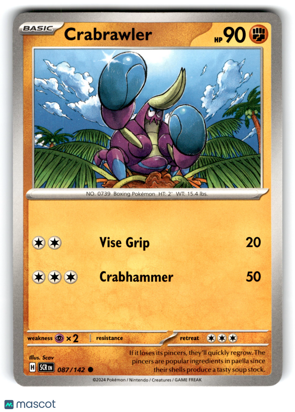 2024 Pokemon Crabrawler #87/142