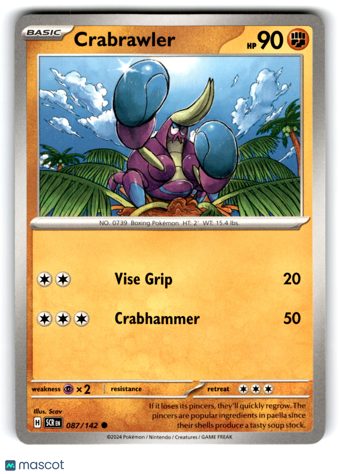 2024 Pokemon Crabrawler #87/142