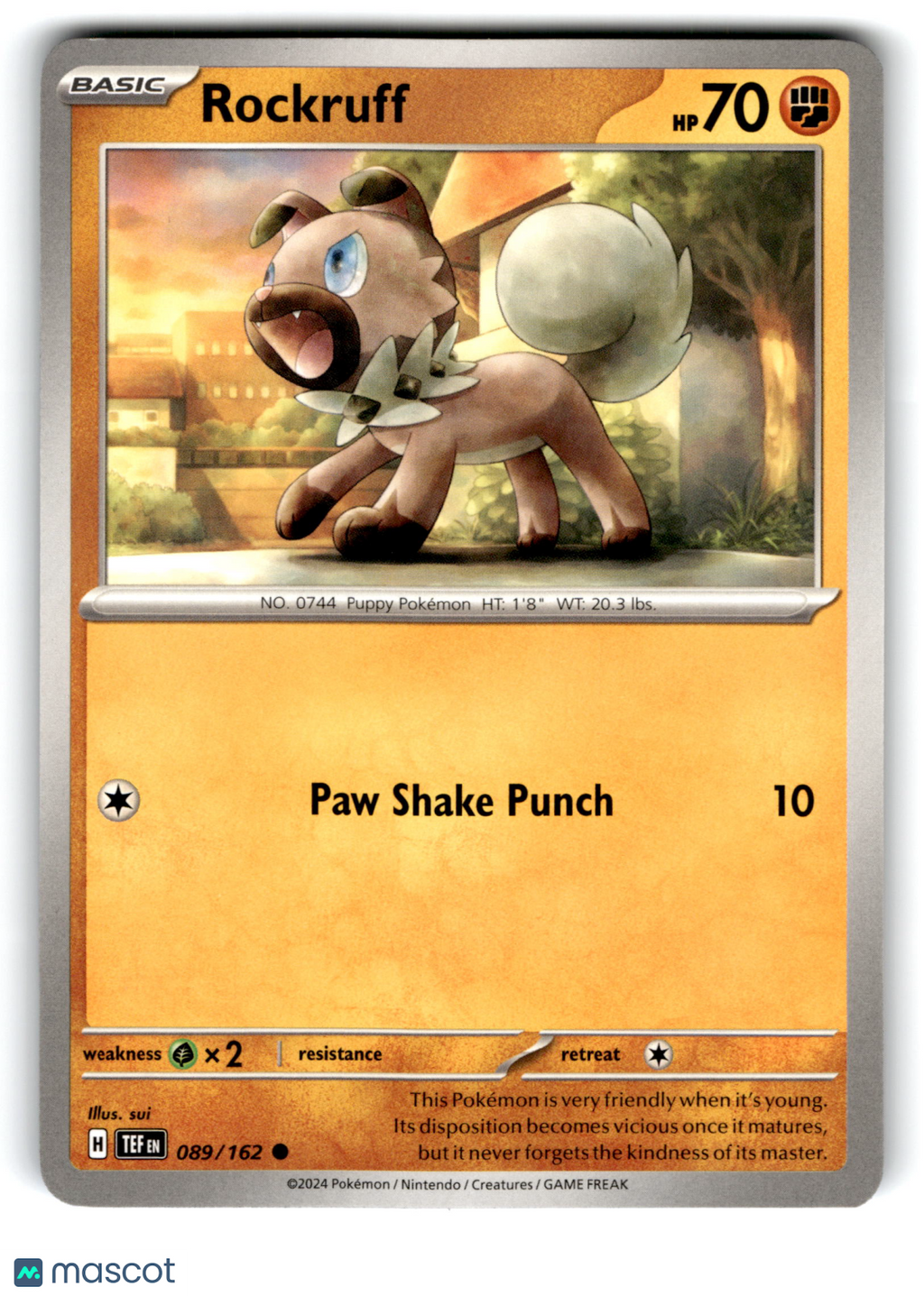2024 Pokemon Rockruff #89/162