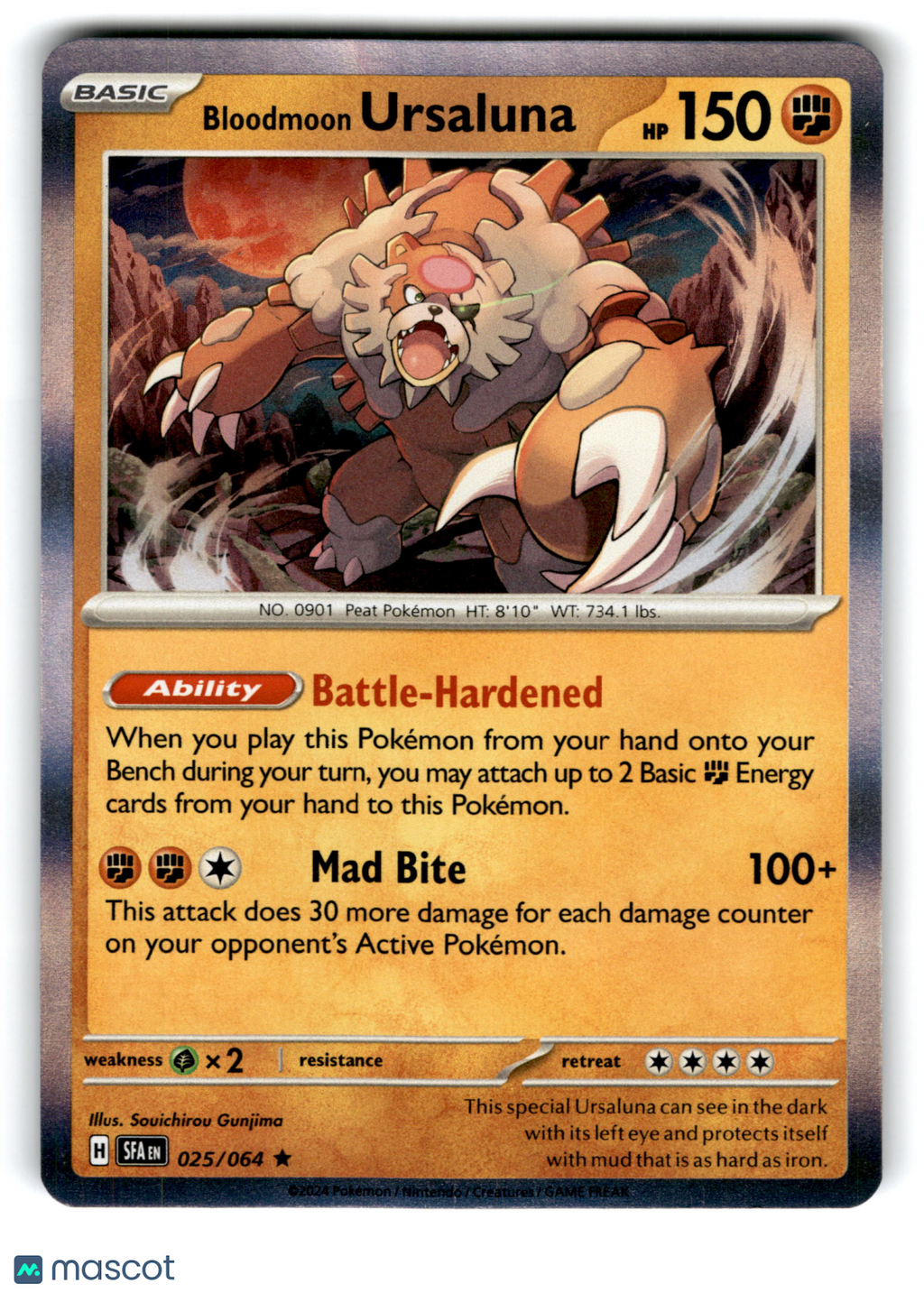 2024 Pokemon Bloodmoon Ursaluna #25/64