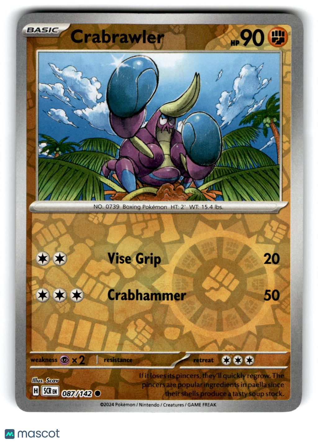 2024 Pokemon Crabrawler #87/142