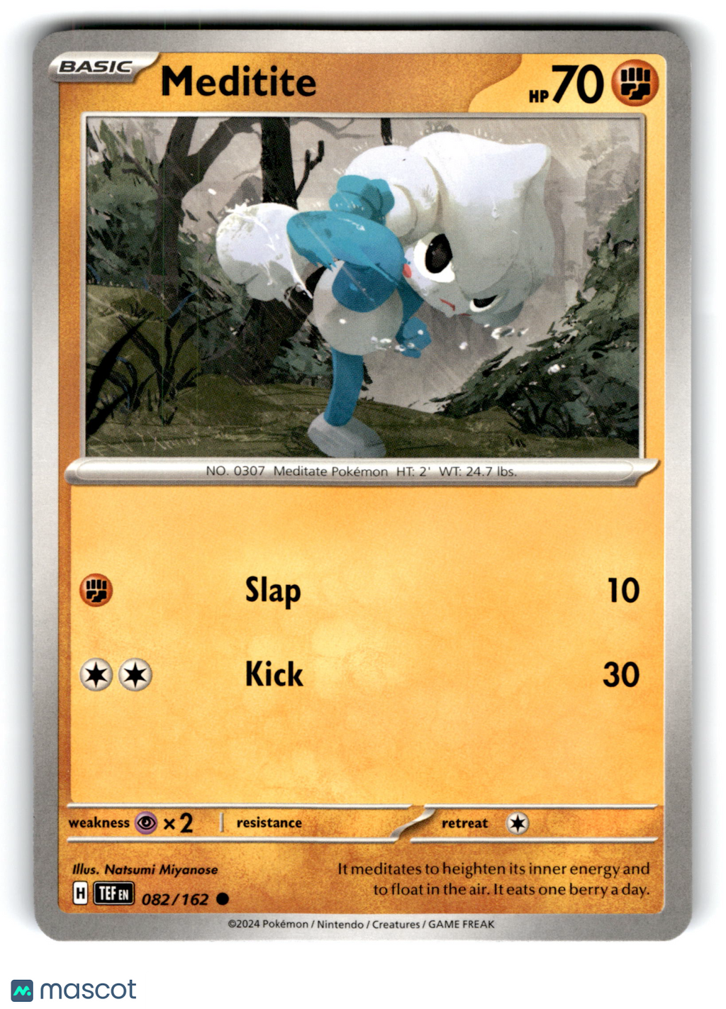 2024 Pokemon Meditite #82/162