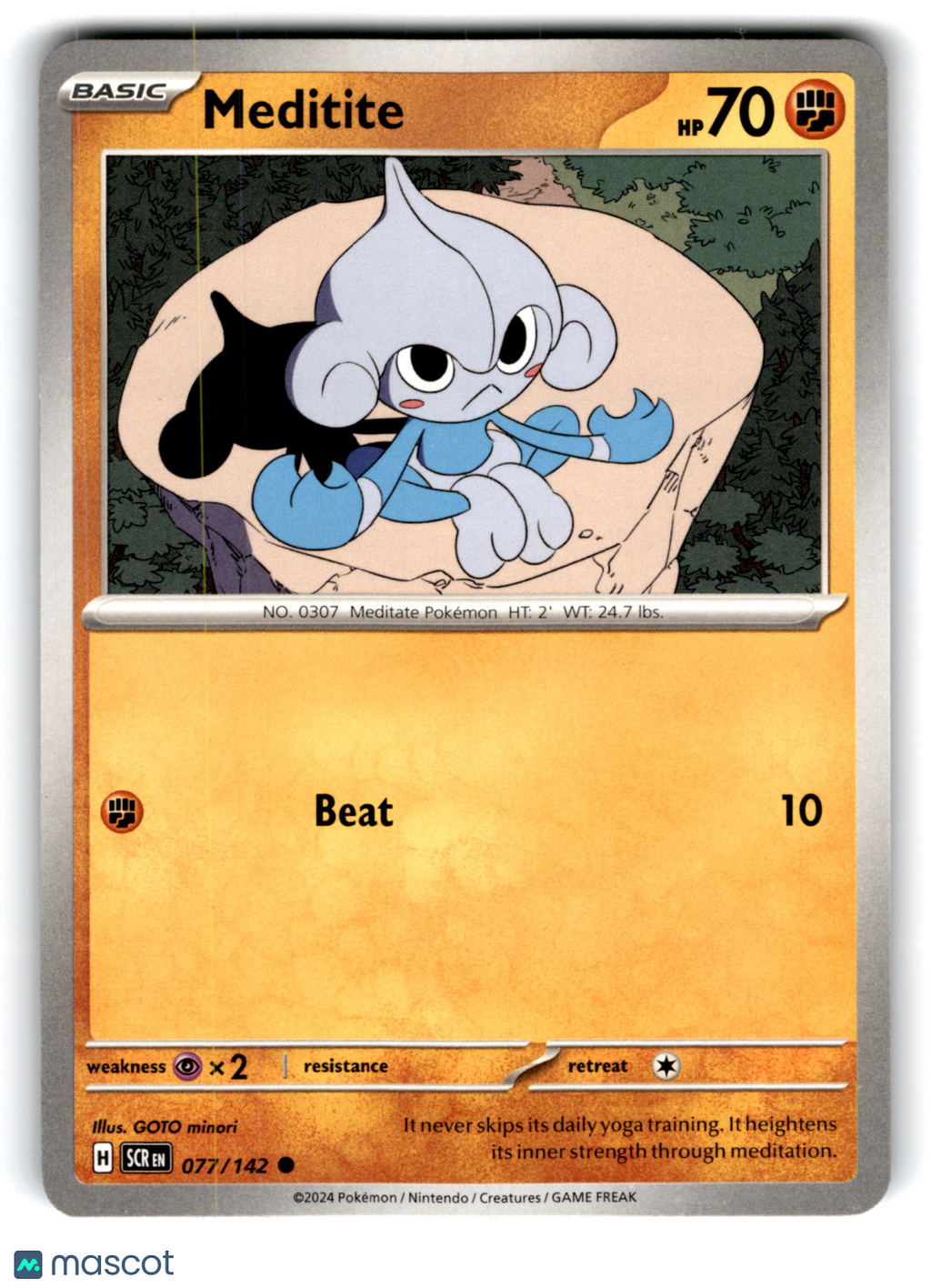 2024 Pokemon Meditite #77/142