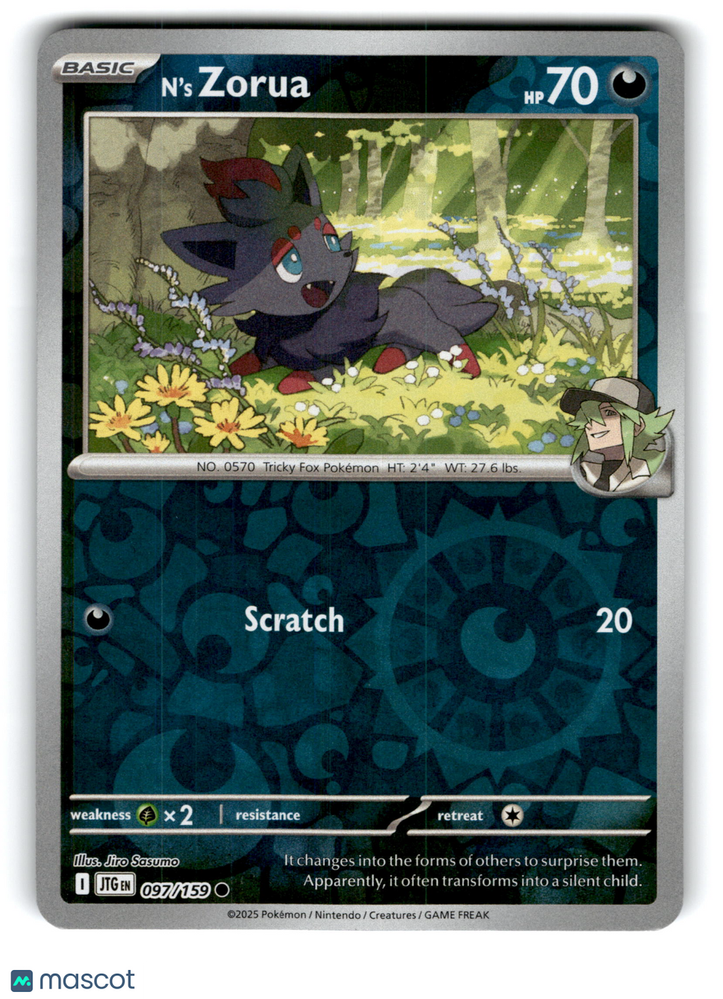 2025 Pokemon N'S Zorua #97/159