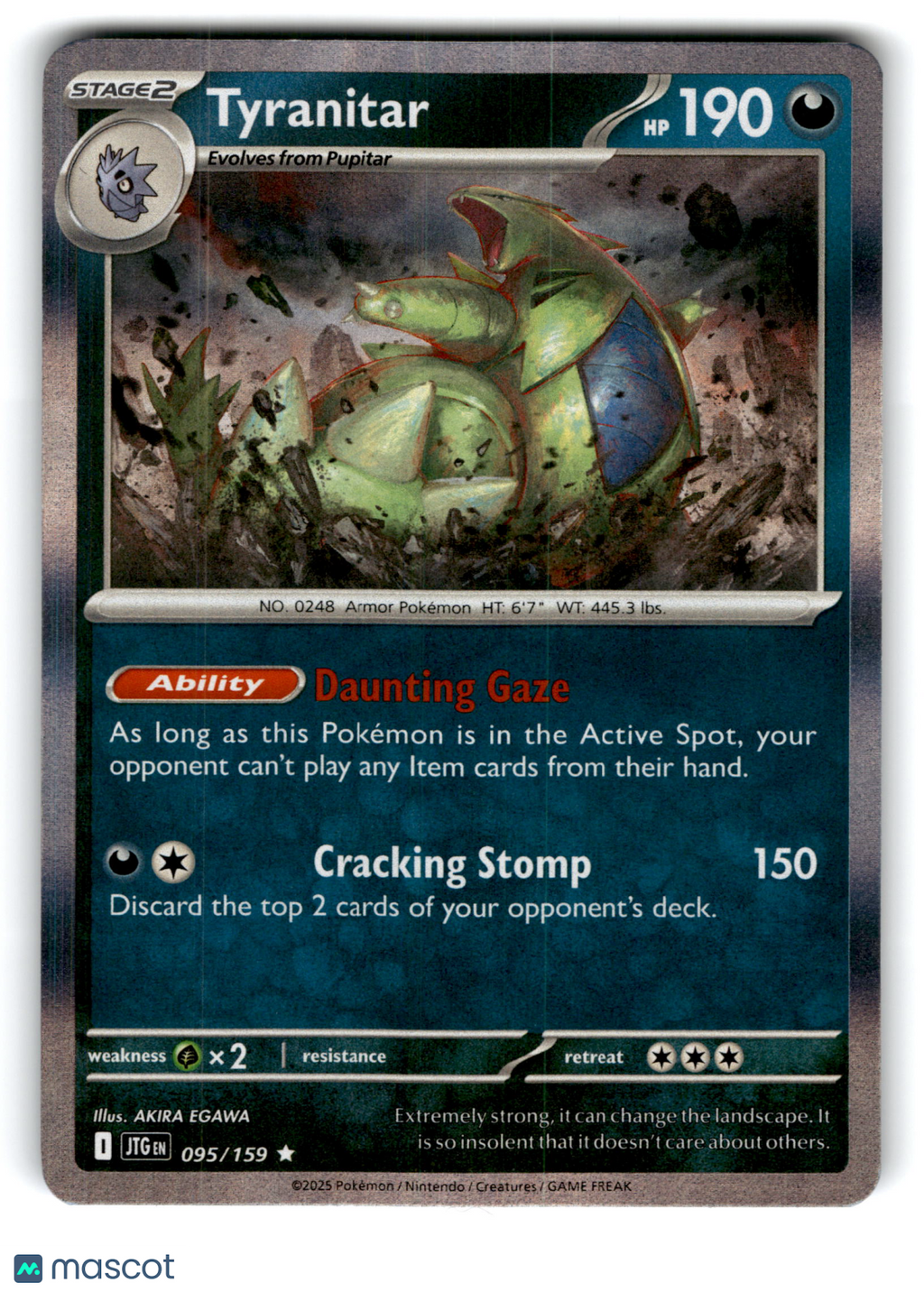2025 Pokemon Tyranitar #95/159
