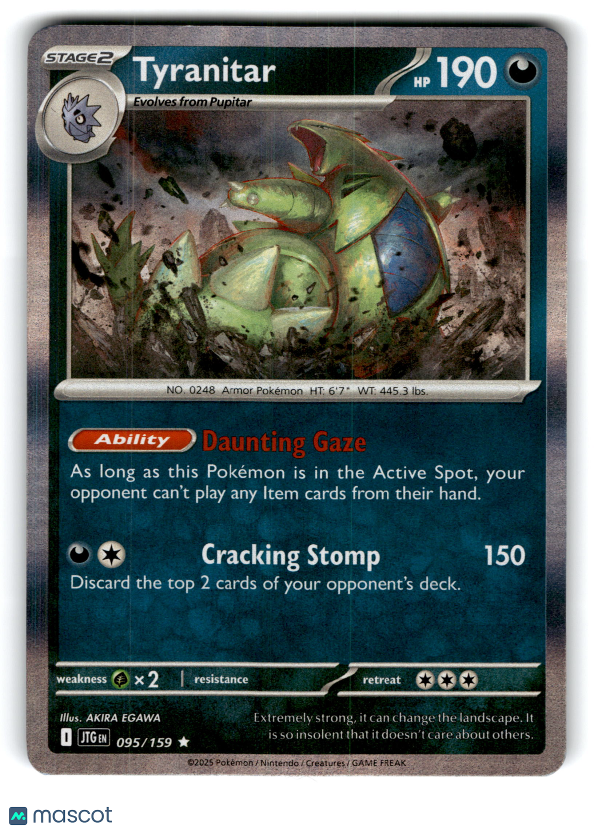 2025 Pokemon Tyranitar #95/159