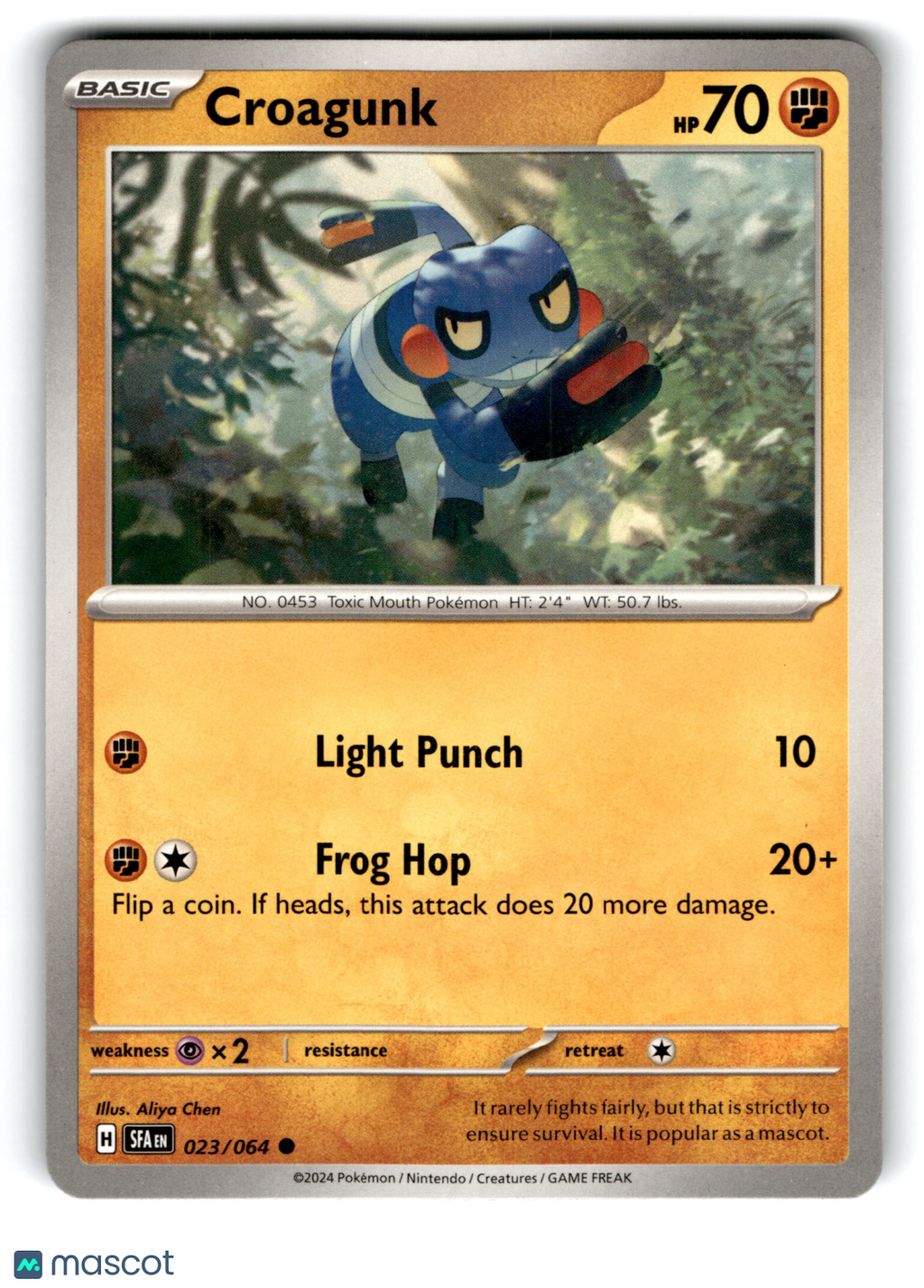 2024 Pokemon Croagunk #23/64