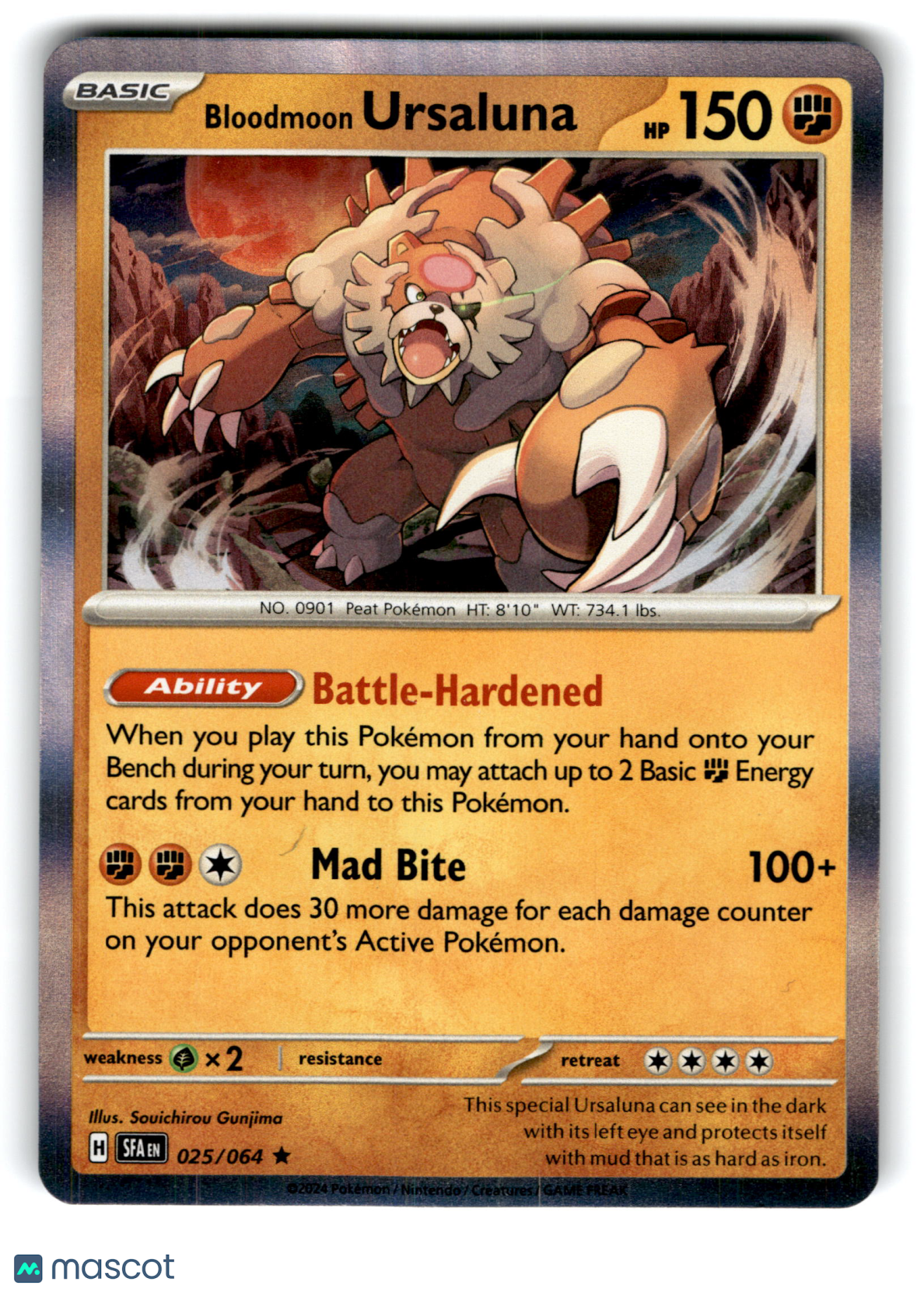 2024 Pokemon Bloodmoon Ursaluna #25/64