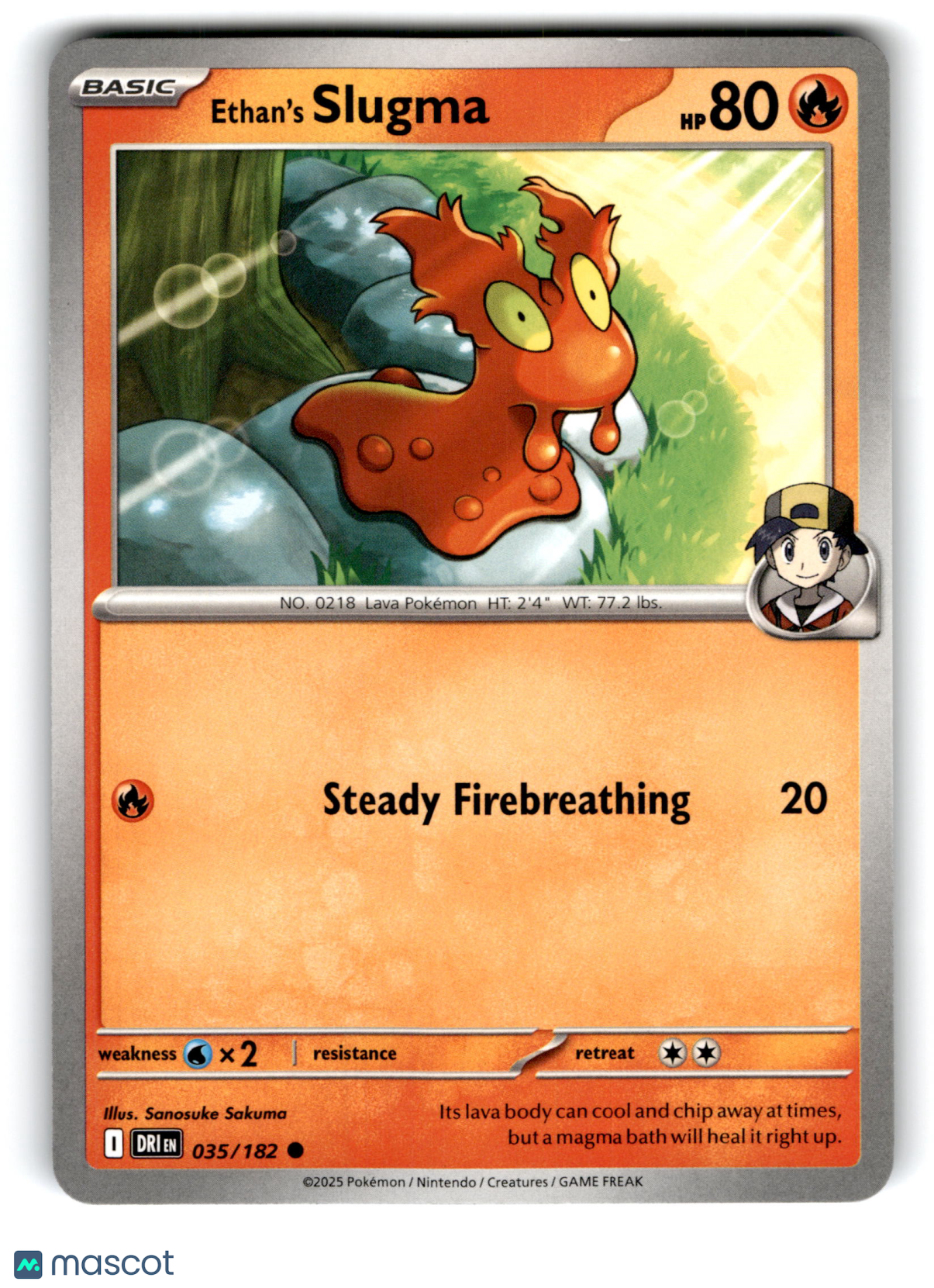 2025 Pokemon Ethan's Slugma #35/182