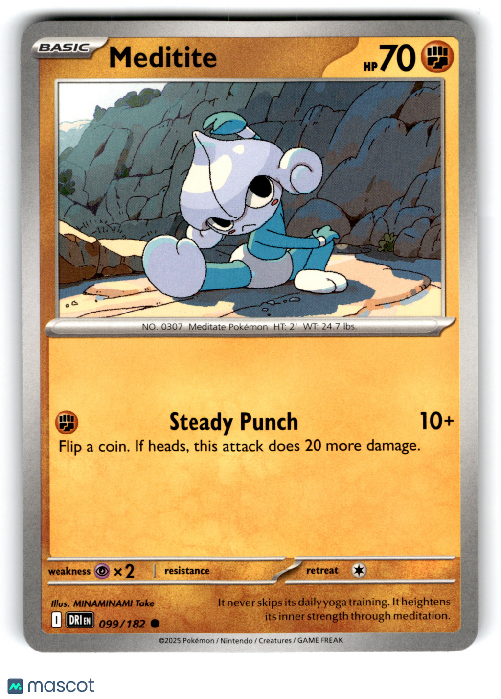 2025 Pokemon Meditite #99/182