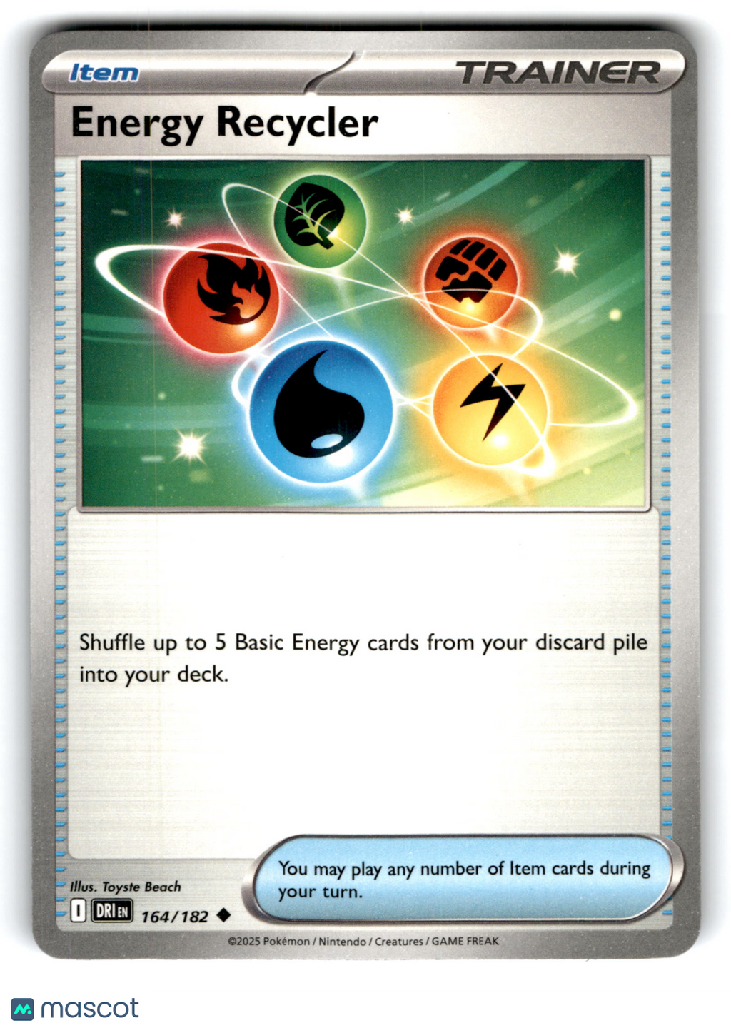 2025 Pokemon Energy Recycler #164/182